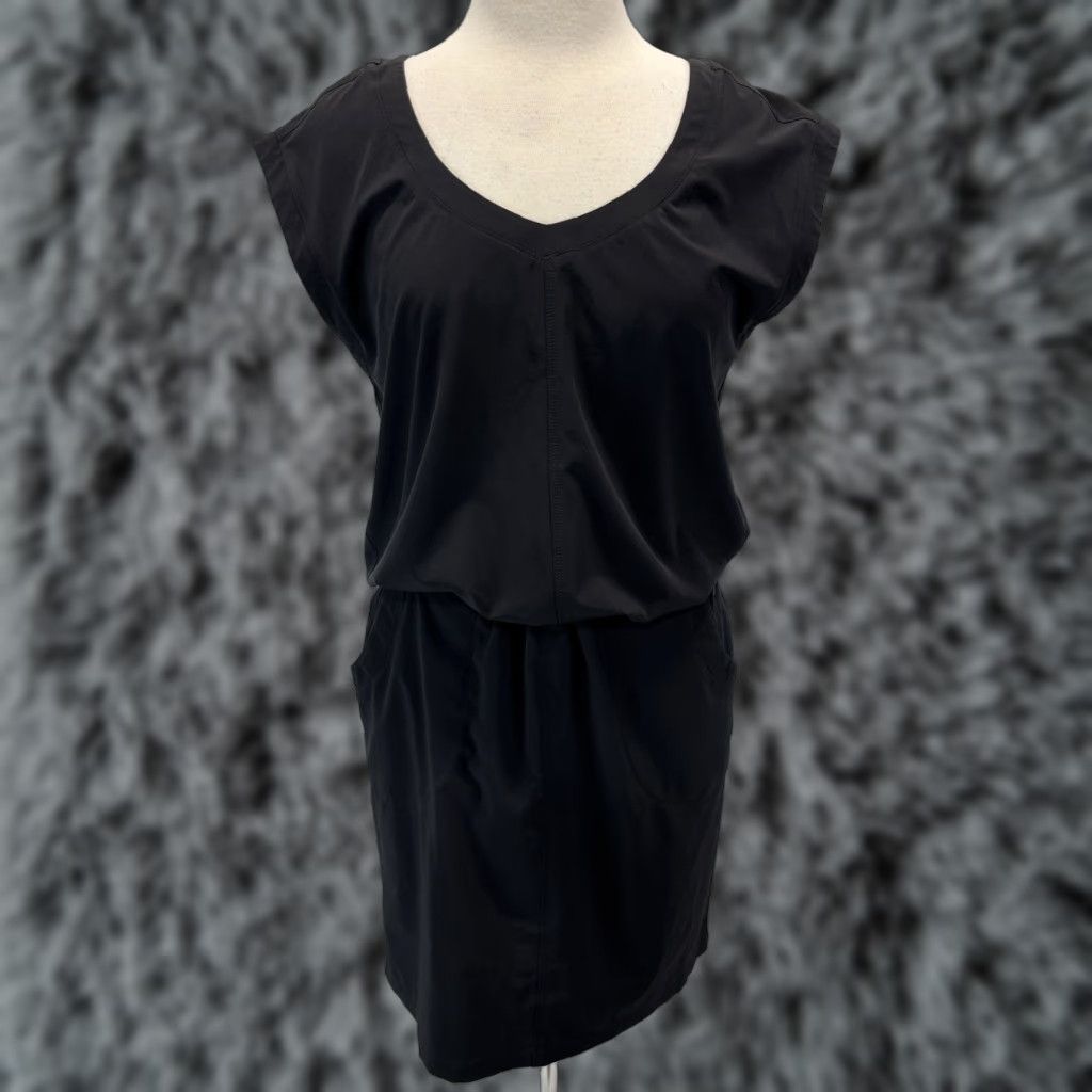 Prana prAna Norma Activewear Dress Womens Small Black Travel Hiking Comfort Pockets Size S / US 4 / IT 40 - 1 Thumbnail