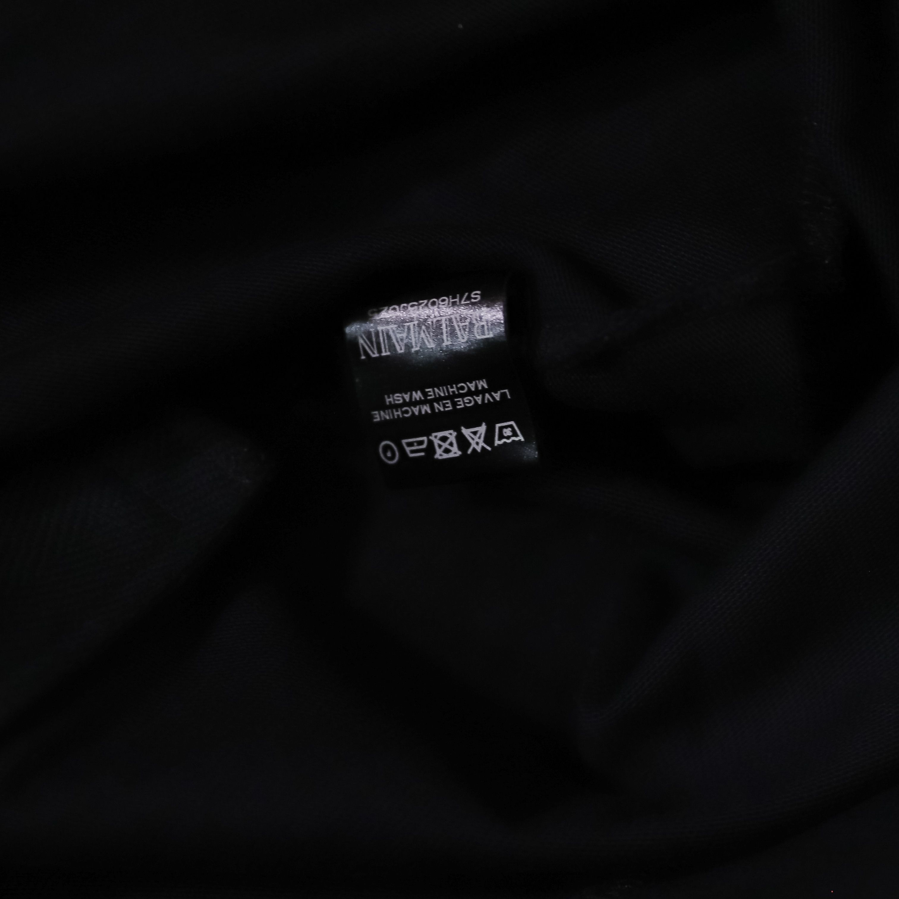 Balmain Balmain Men's Black Long Side Full Zip Size US L / EU 52-54 / 3 - 3 Thumbnail