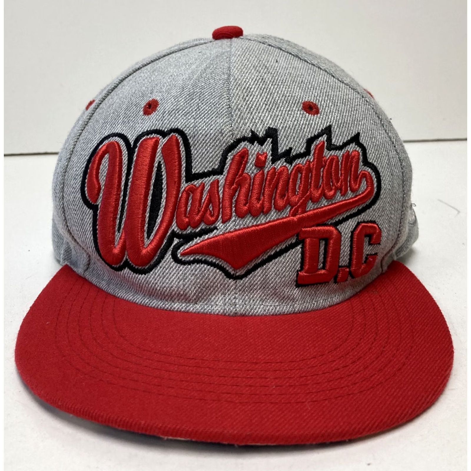 Bally VINTAGE? Washington DC Snapback Ball Cap Hat Adjustable Baseball Adult Gray Turquoise Snapback Men Size ONE SIZE - 2 Thumbnail