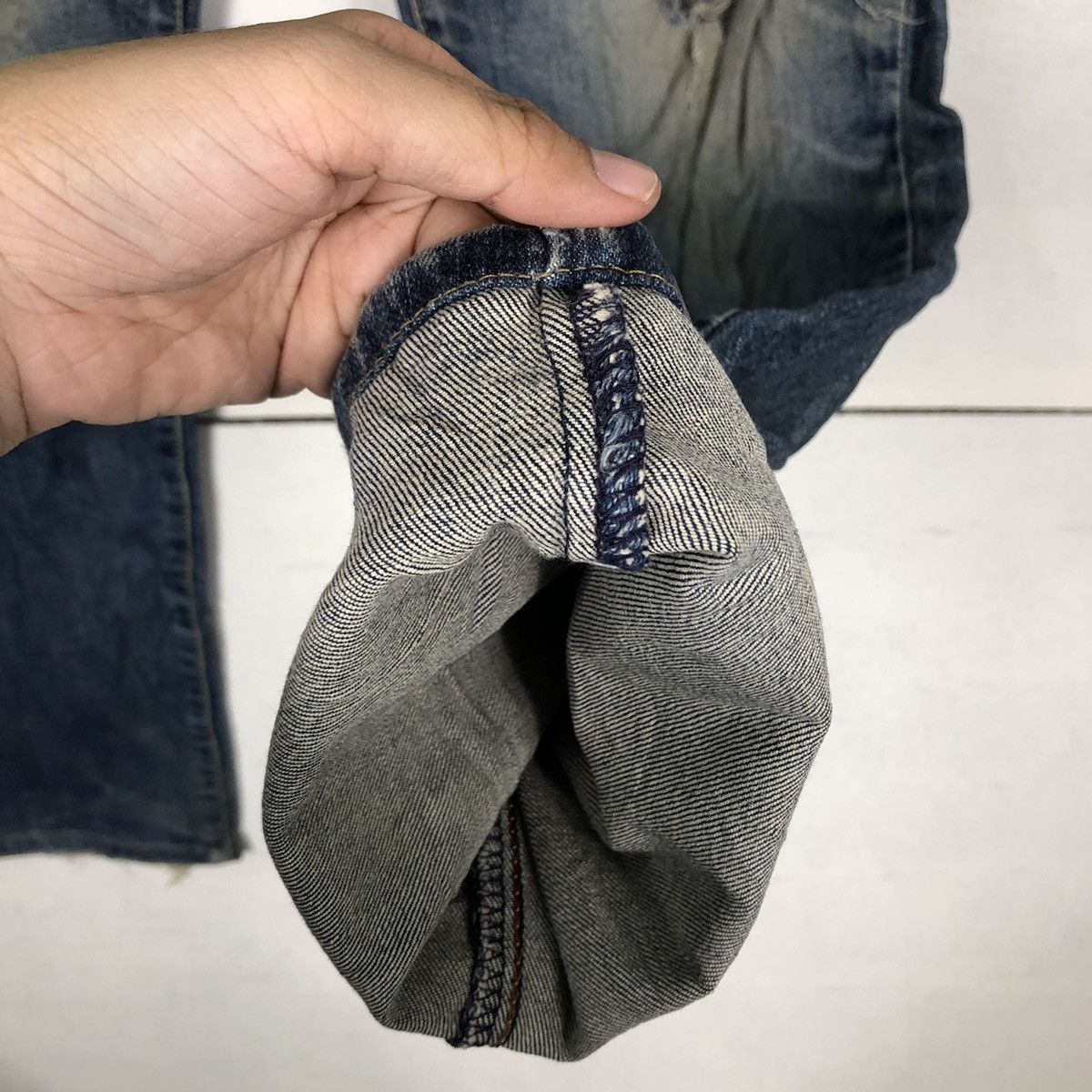 Japanese Brand 🔥90’s Vintage Distressed Denim Jeans Edwin Size US 34 / EU 50 - 11 Thumbnail