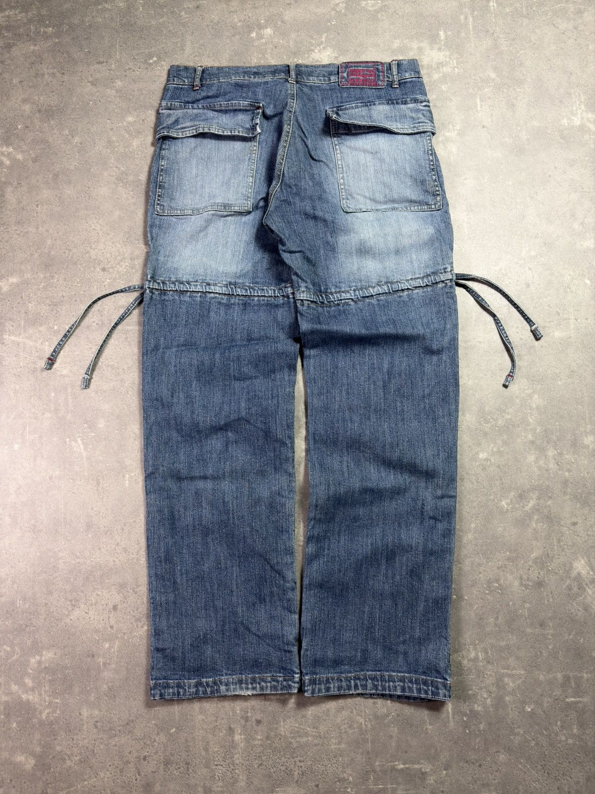 Marithe + Francois Girbaud 00s Marithe + Francois Girbaud Logo Bondage Straps Denim 32 Size US 32 / EU 48 - 2 Thumbnail