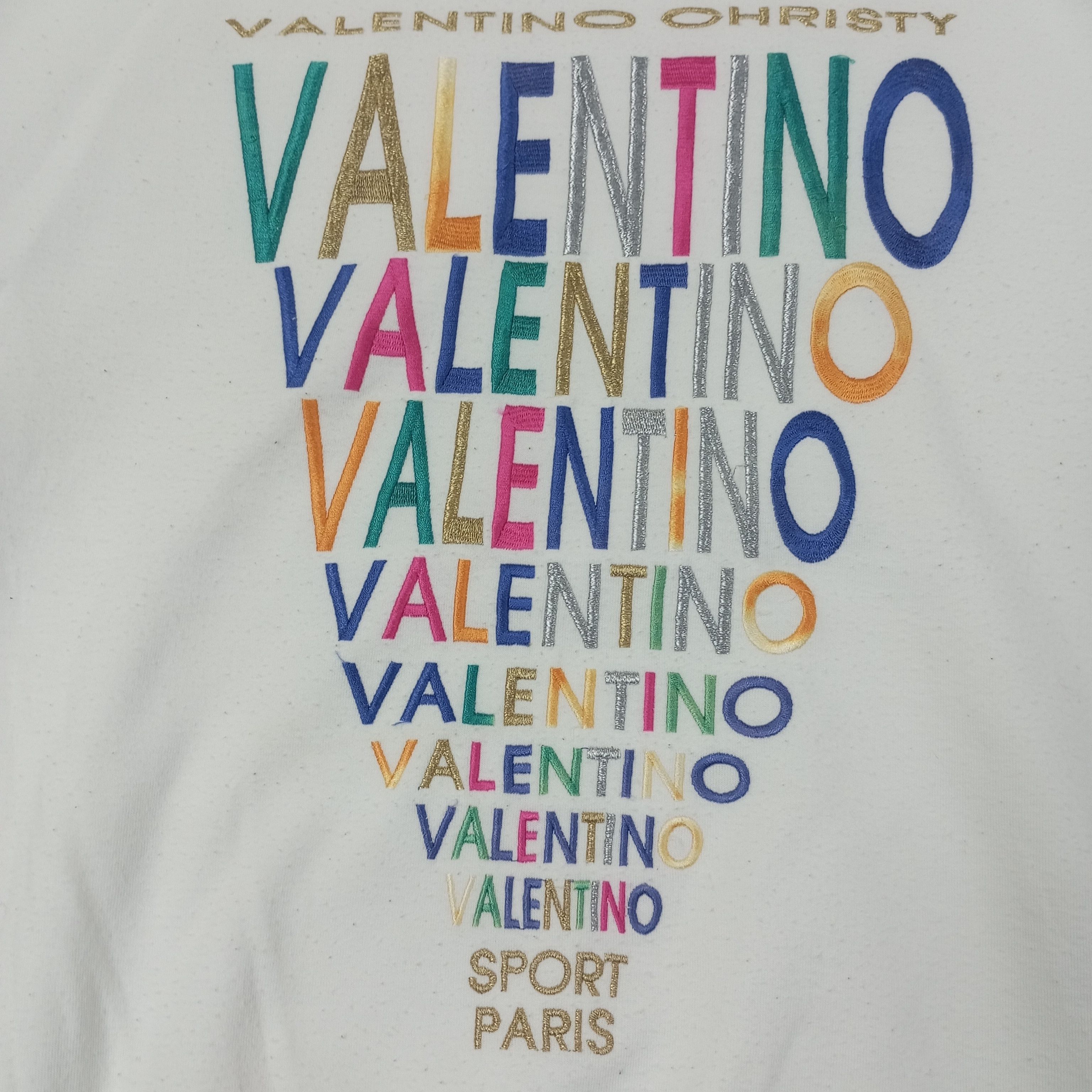 Valentino Valentino Christy Spellout Design Sweatshirt c243n20 Size US M / EU 48-50 / 2 - 2 Thumbnail