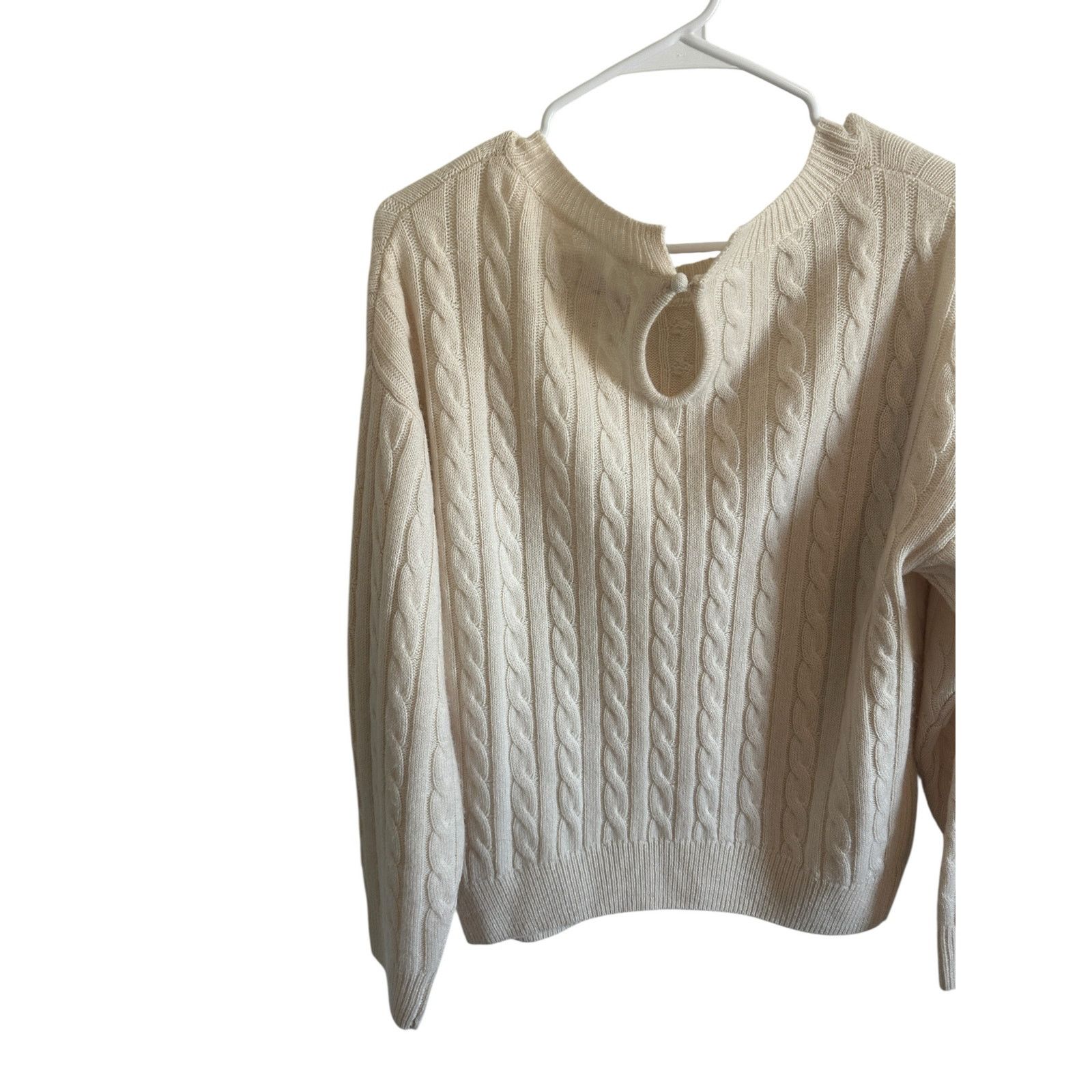 Other Grey Ven White Wool Cashmere Crew Neck Long Sleeve Sweater Size XS / US 0-2 / IT 36-38 - 7 Thumbnail