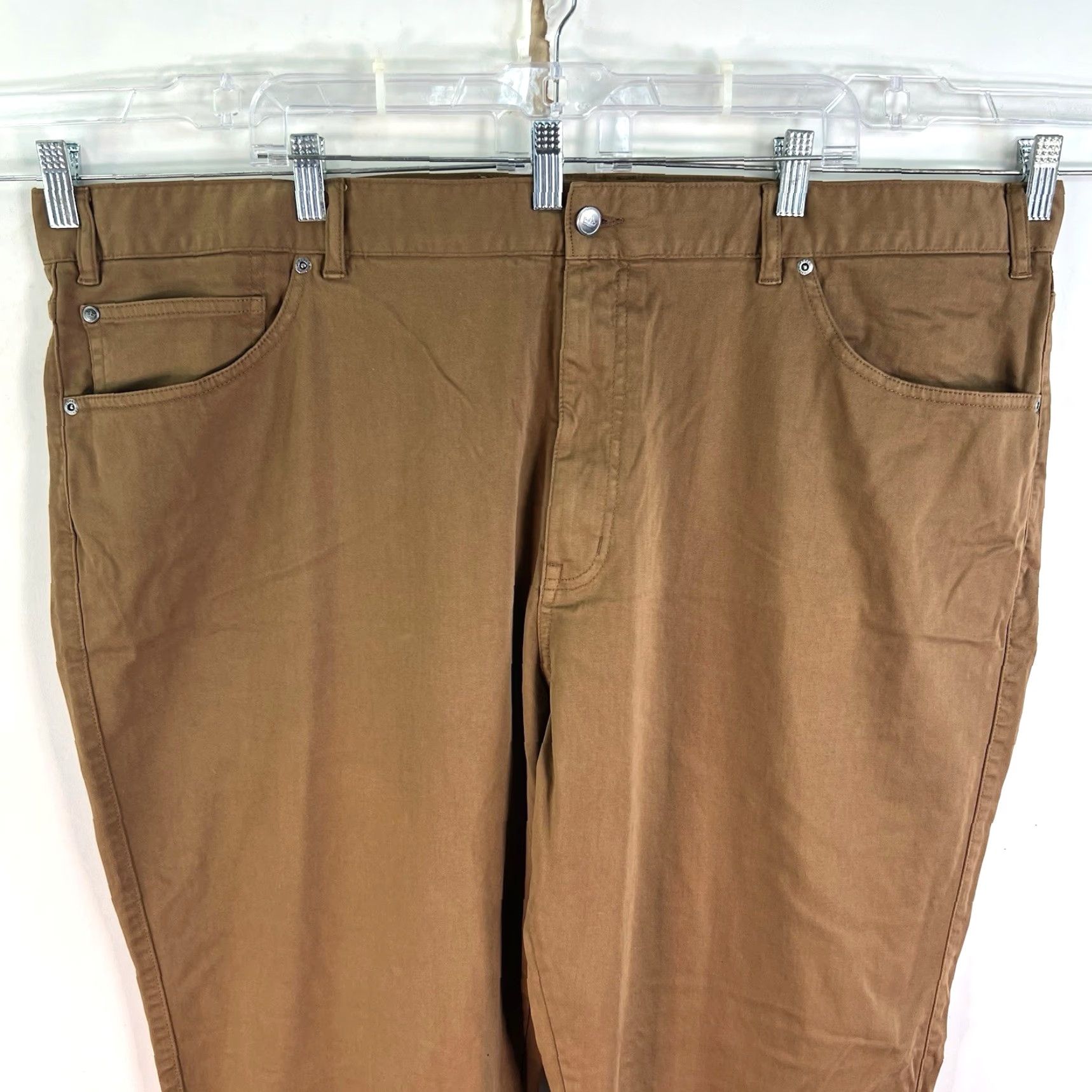 Peter Millar VINTAGE Peter Millar Jeans Mens Straight Fit 48 Regular Waist 33 Tan Cotton Stretch Denim Size US 32 / EU 48 - 3 Thumbnail