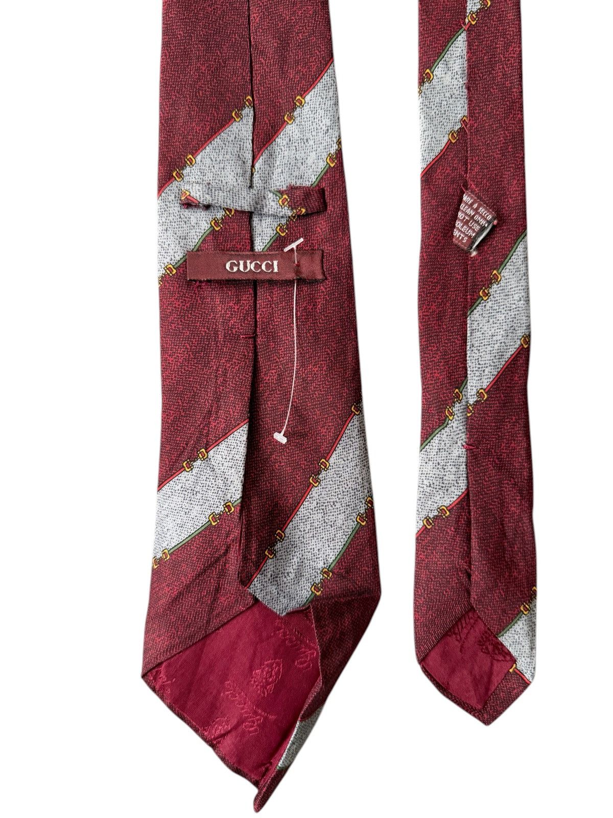 Gucci Gucci GG Horsebit silk tie Size ONE SIZE - 6 Thumbnail