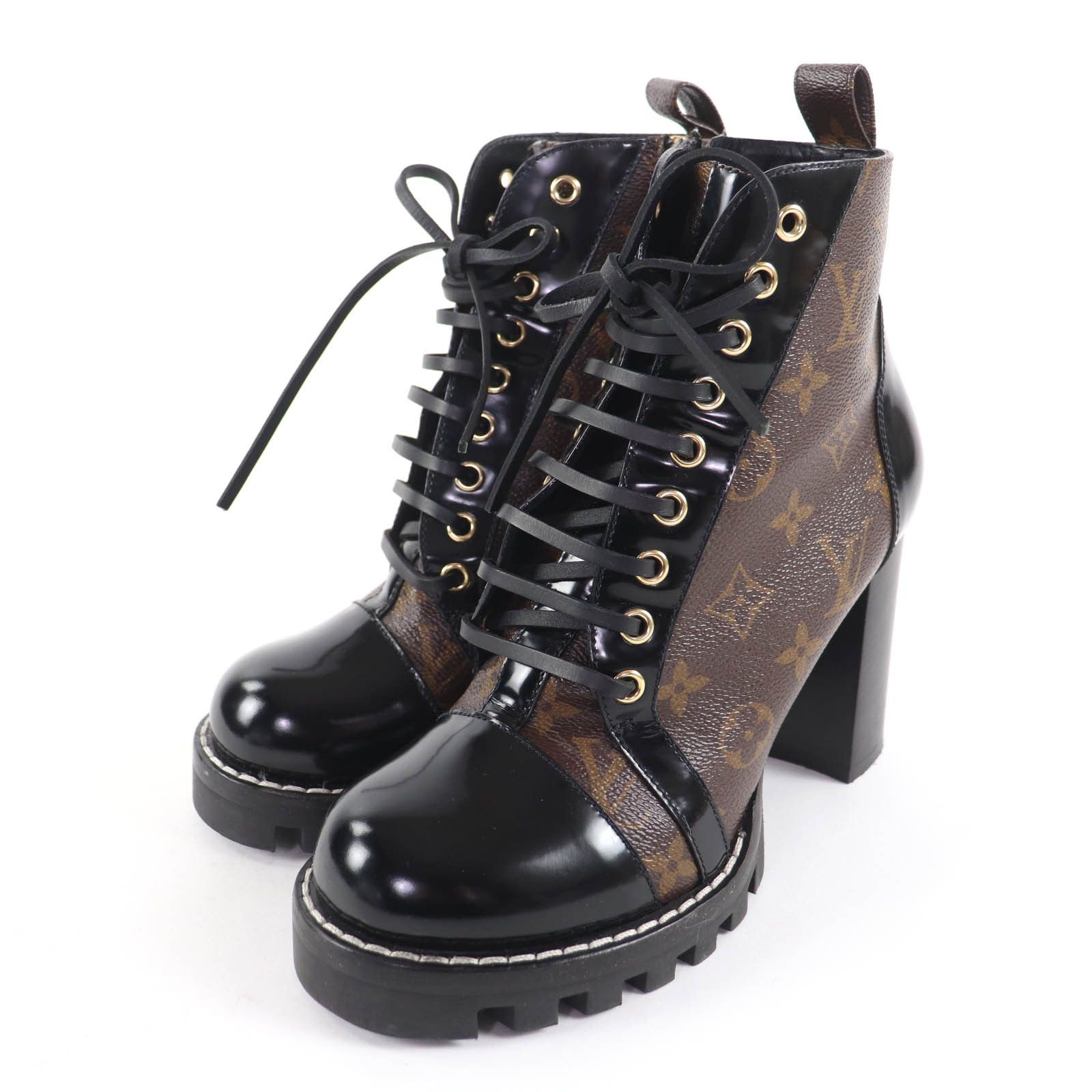 Louis Vuitton Louis Vuitton Louis Vuitton Star Trail Monogram Boots Textile Shoes DUTY FREE for USA Size ONE SIZE - 1 Thumbnail