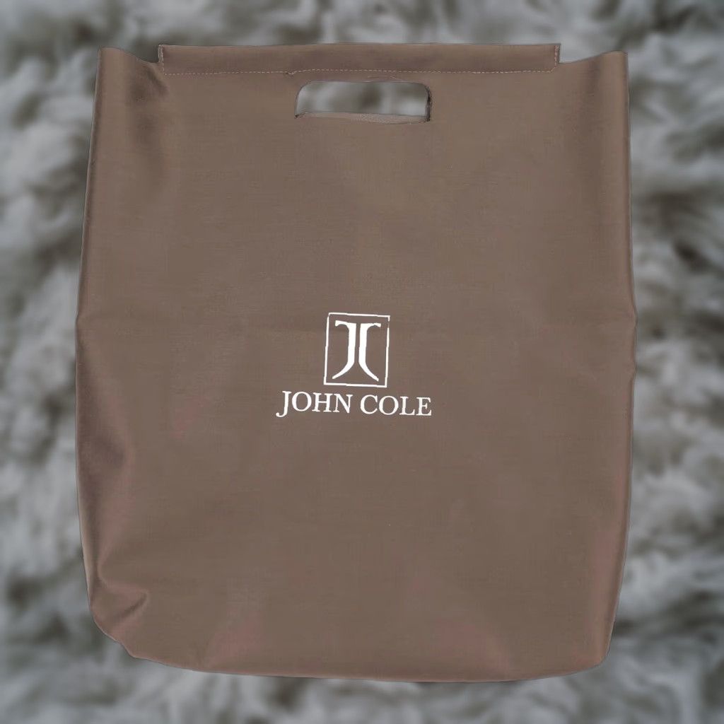 Vintage John Cole Brown Tote Bag Large WomenS Merchandise in White, Women's