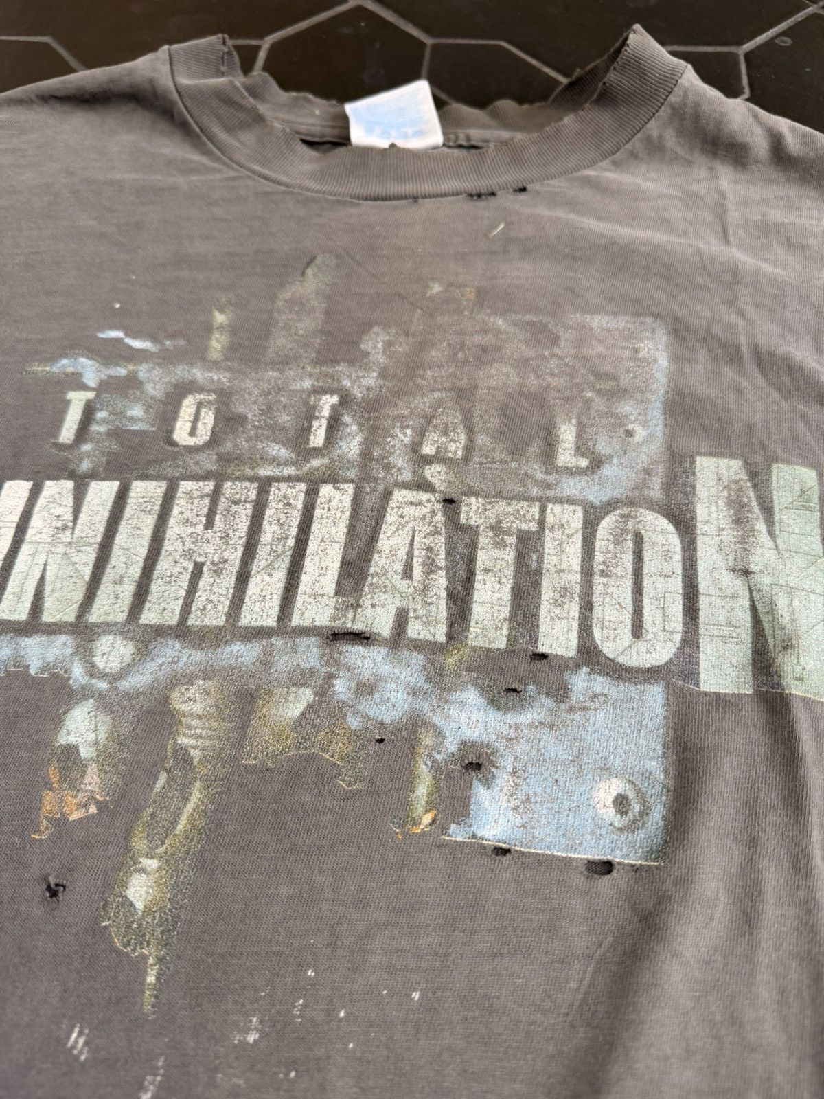 Vintage Faded / Thrashed Total Annihilation Tee Size US XL / EU 56 / 4 - 3 Thumbnail