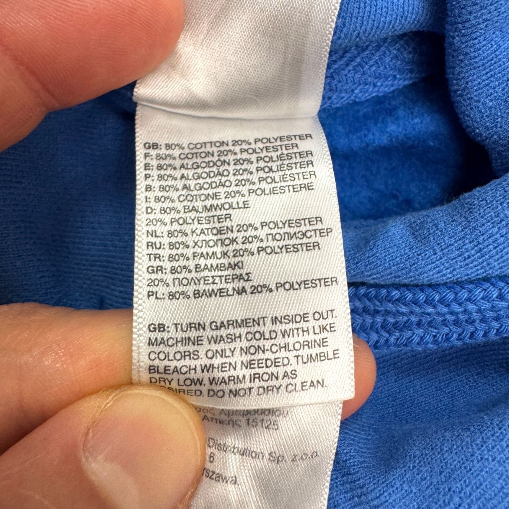 The North Face The North Face Hoodie Mens Medium Blue Graphic Print Hooded Pullover Sweatshirt Size US M / EU 48-50 / 2 - 6 Thumbnail