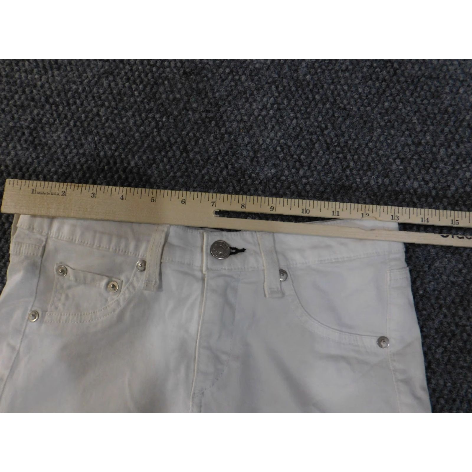 Rag & Bone Rag and Bone Jeans Womens 26 White Skinny Stretch Zip Ankle Pants Size 26" / US 2 / IT 38 - 5 Thumbnail