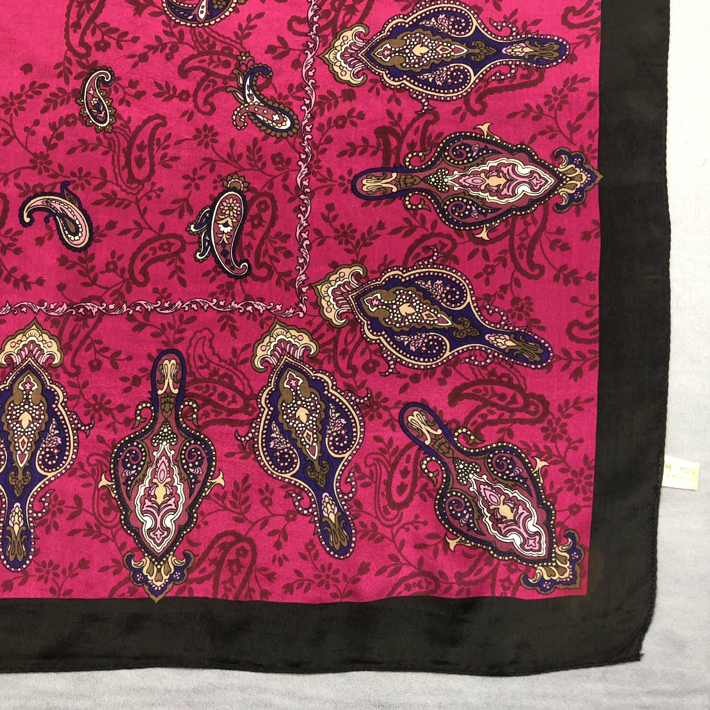 Other × Vintage Vintage SILK Scarf Twill Stole Wraps Scarves Size ONE SIZE - 6 Thumbnail