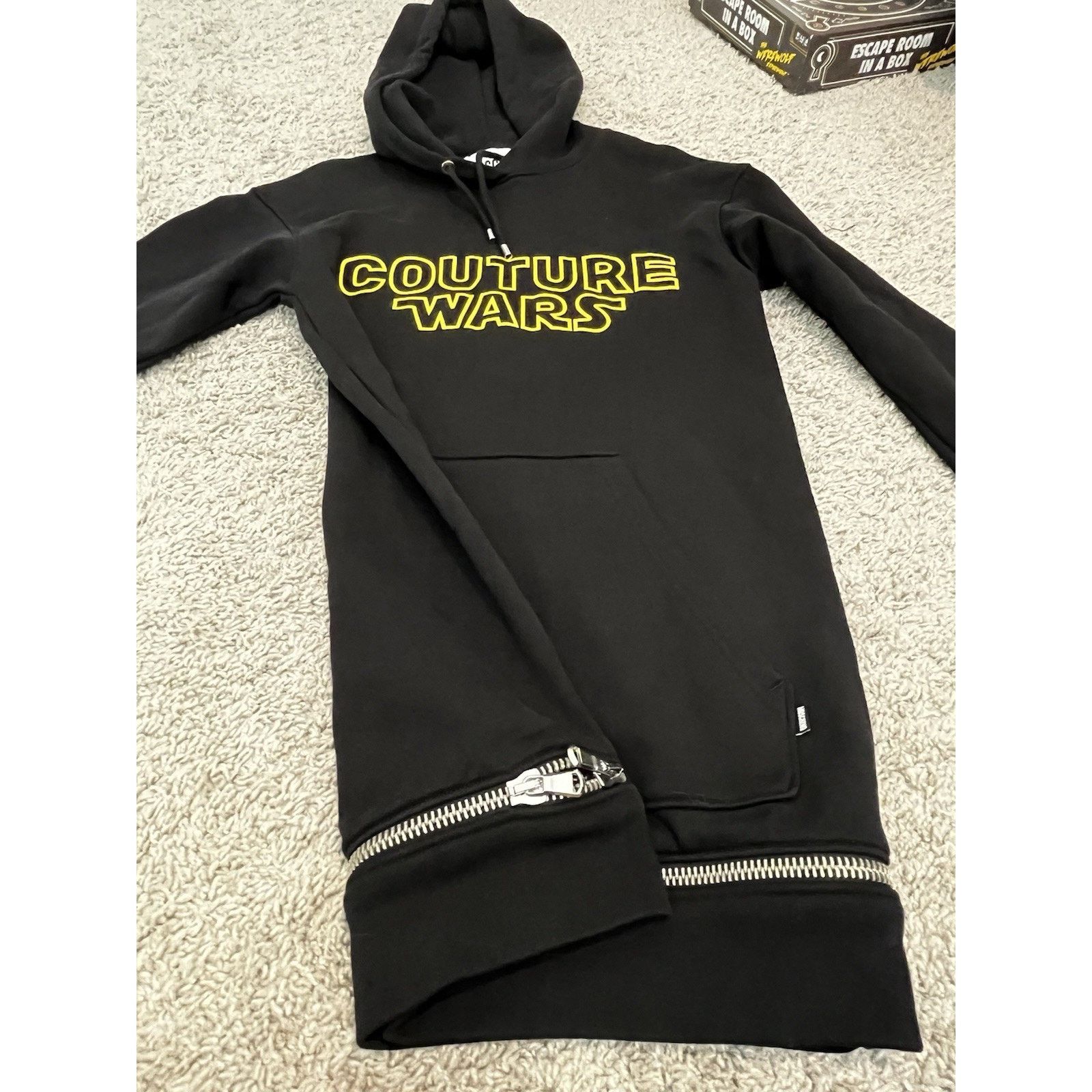 Moschino Moschino Couture Wars Hoodie W US 4 Black Star Wars Longline Size S / US 4 / IT 40 - 14 Thumbnail