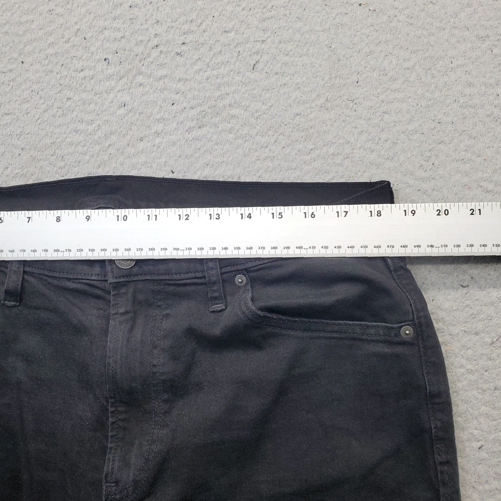 Gap Gap Womens 16 Black Straight Jeans Denim Stretch High-Rise 90s Vintage Boho 5-Pocket Regular Size 16 Size 38" / US 16 / IT 52 - 6 Thumbnail