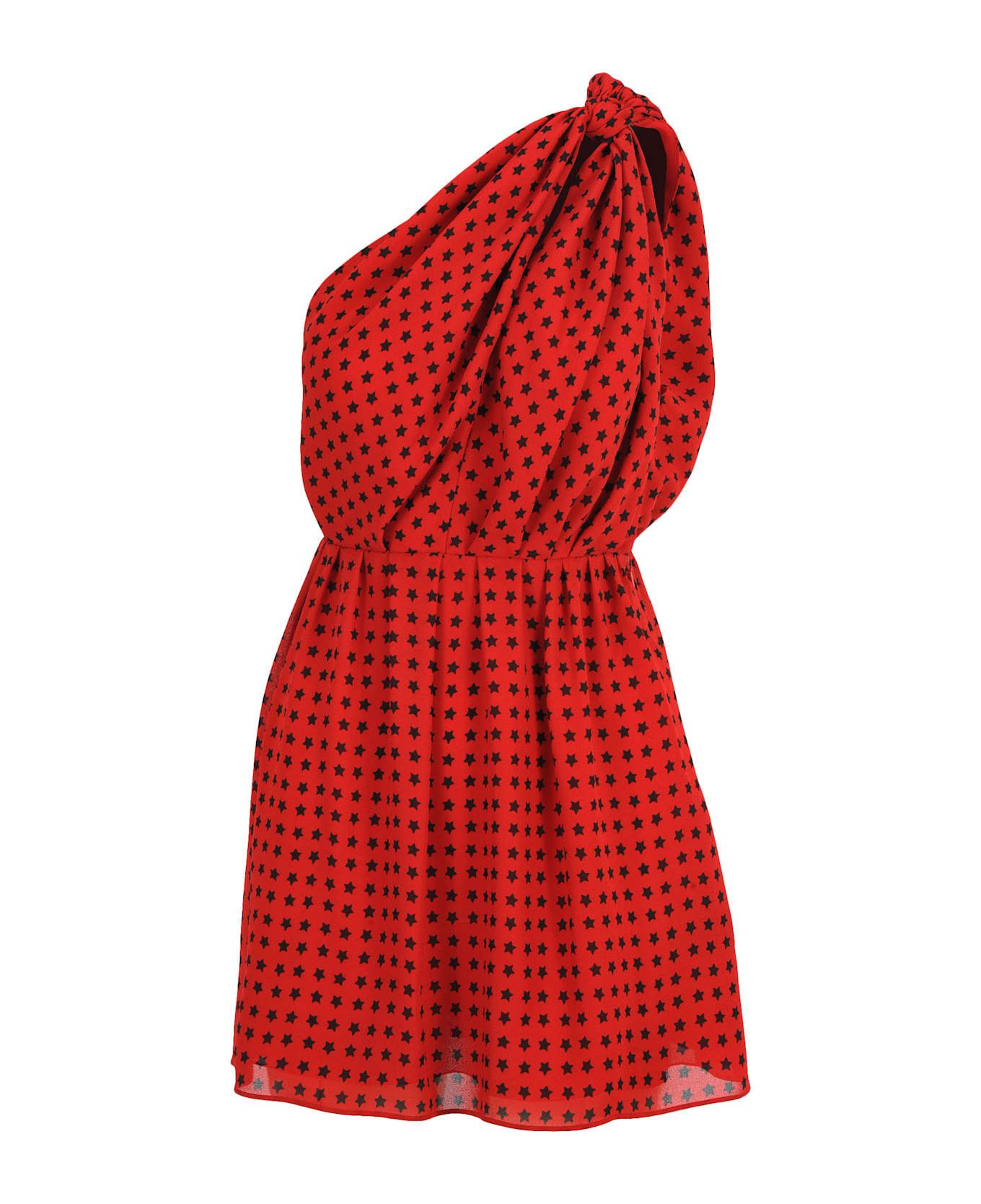 Saint Laurent Paris o1y0126 Mini Dress in Red/Black Size XS / US 0-2 / IT 36-38 - 1 Thumbnail