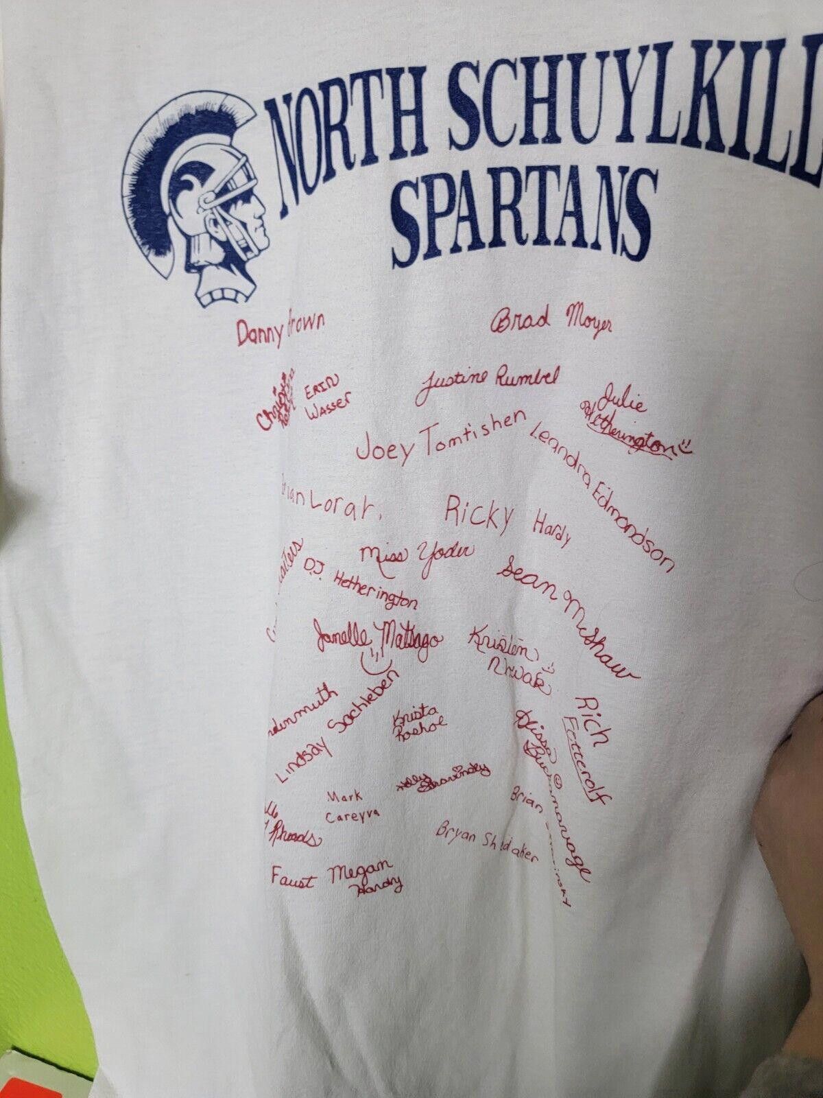 Jerzees Vintage Jerzees Made In USA North Schuykill Spartans Size US L / EU 52-54 / 3 - 3 Thumbnail