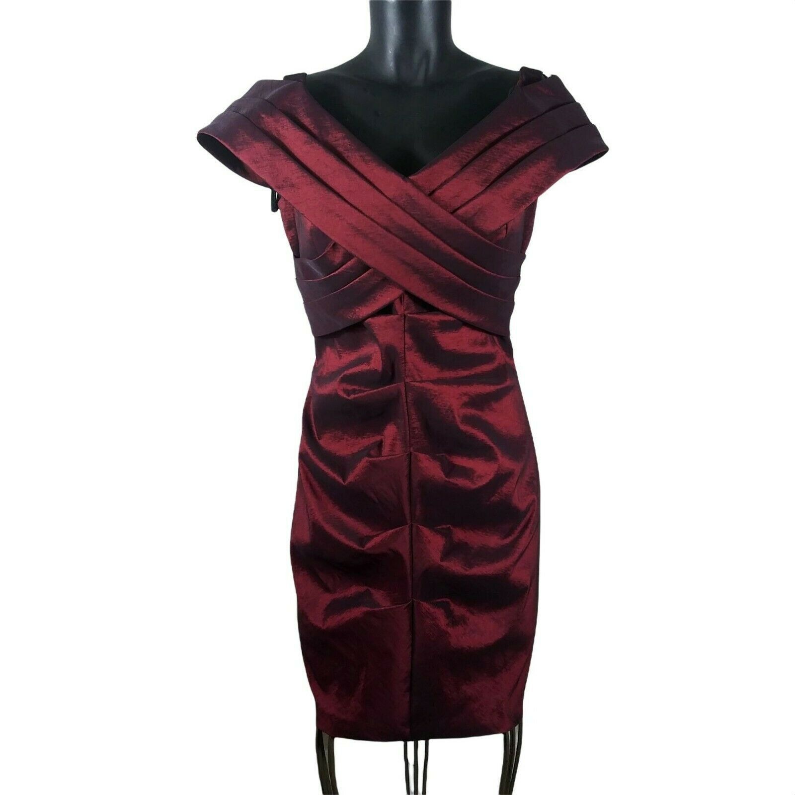 Vintage Betsey and Adam Dress Womens 12P - Off Shoulder Iridescent Size XL / US 12-14 / IT 48-50 - 1 Thumbnail