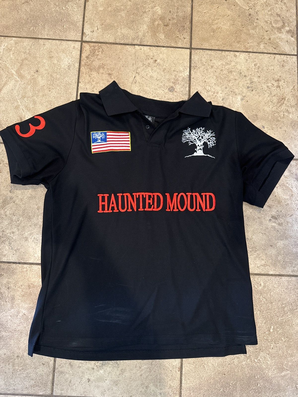 Haunted mound ポロシャツ M Haunted Mound Polo – White Edition – Planet Missy