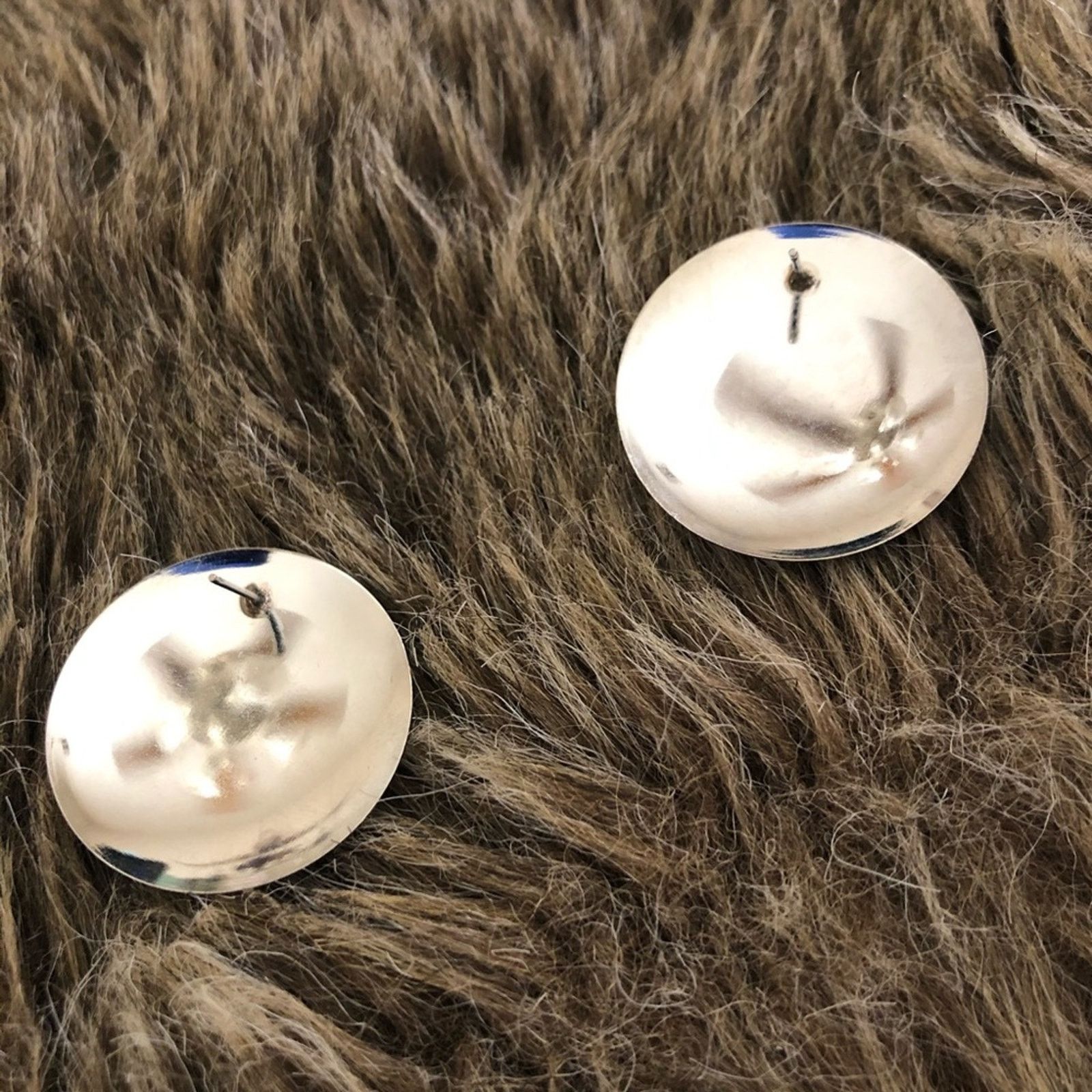 Vintage Vintage 80s painting metal disc statement earrings Size ONE SIZE - 3 Thumbnail