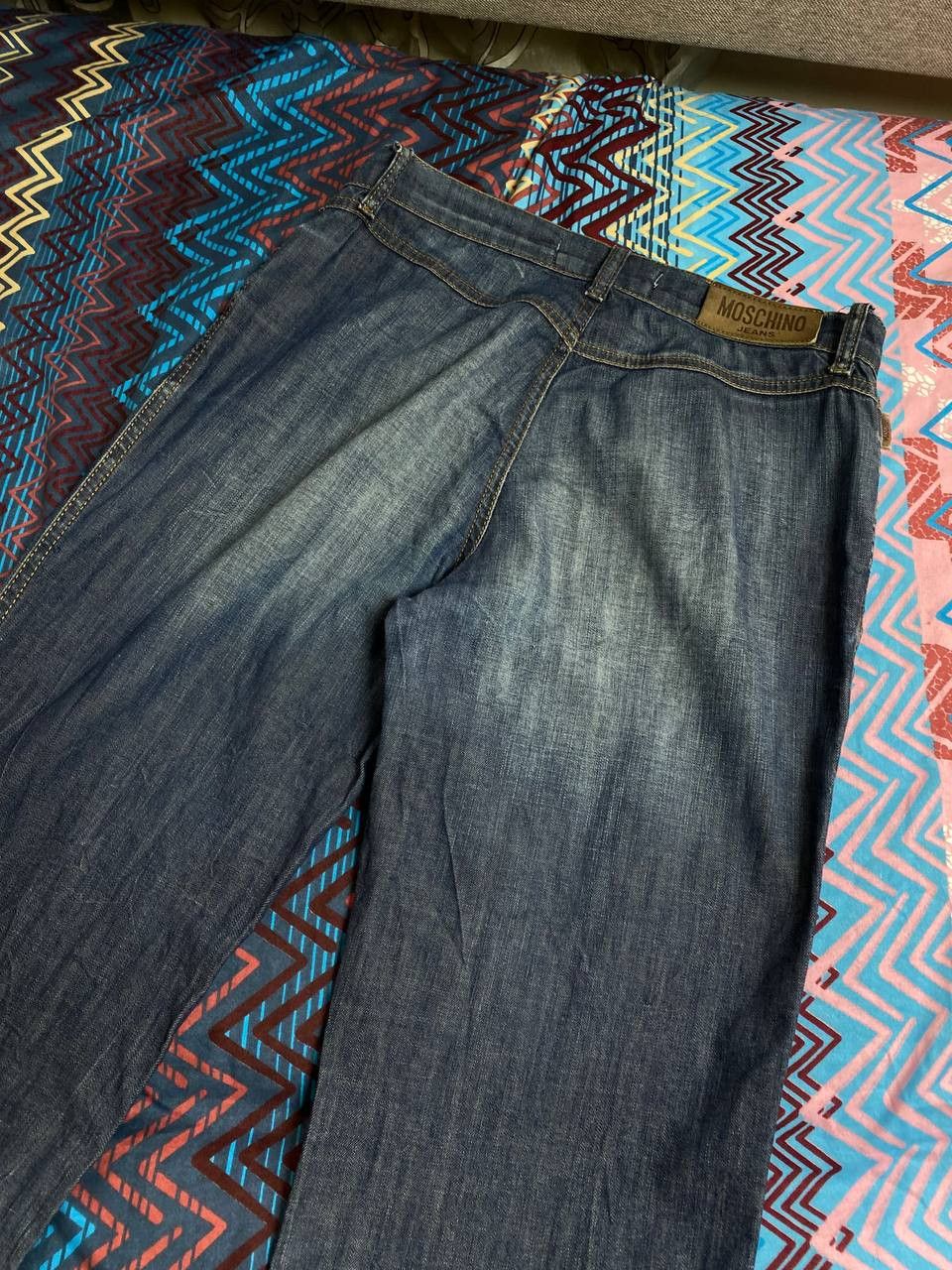 Moschino Moschino blue Distressed Wash Denim Jeans Y2K Vintage Size US 27 - 21 Thumbnail