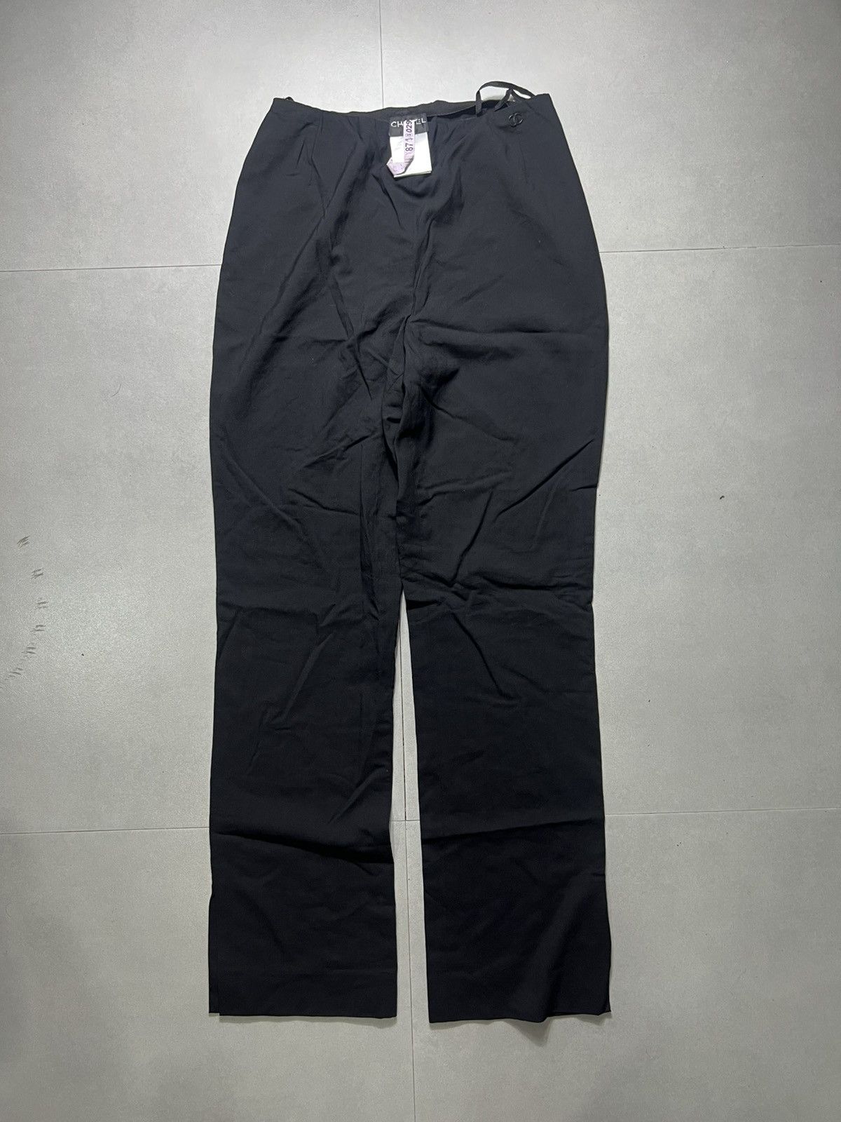 Chanel Chanel - Black Wool Pants Size 25" / US 0 / IT 36 - 1 Thumbnail