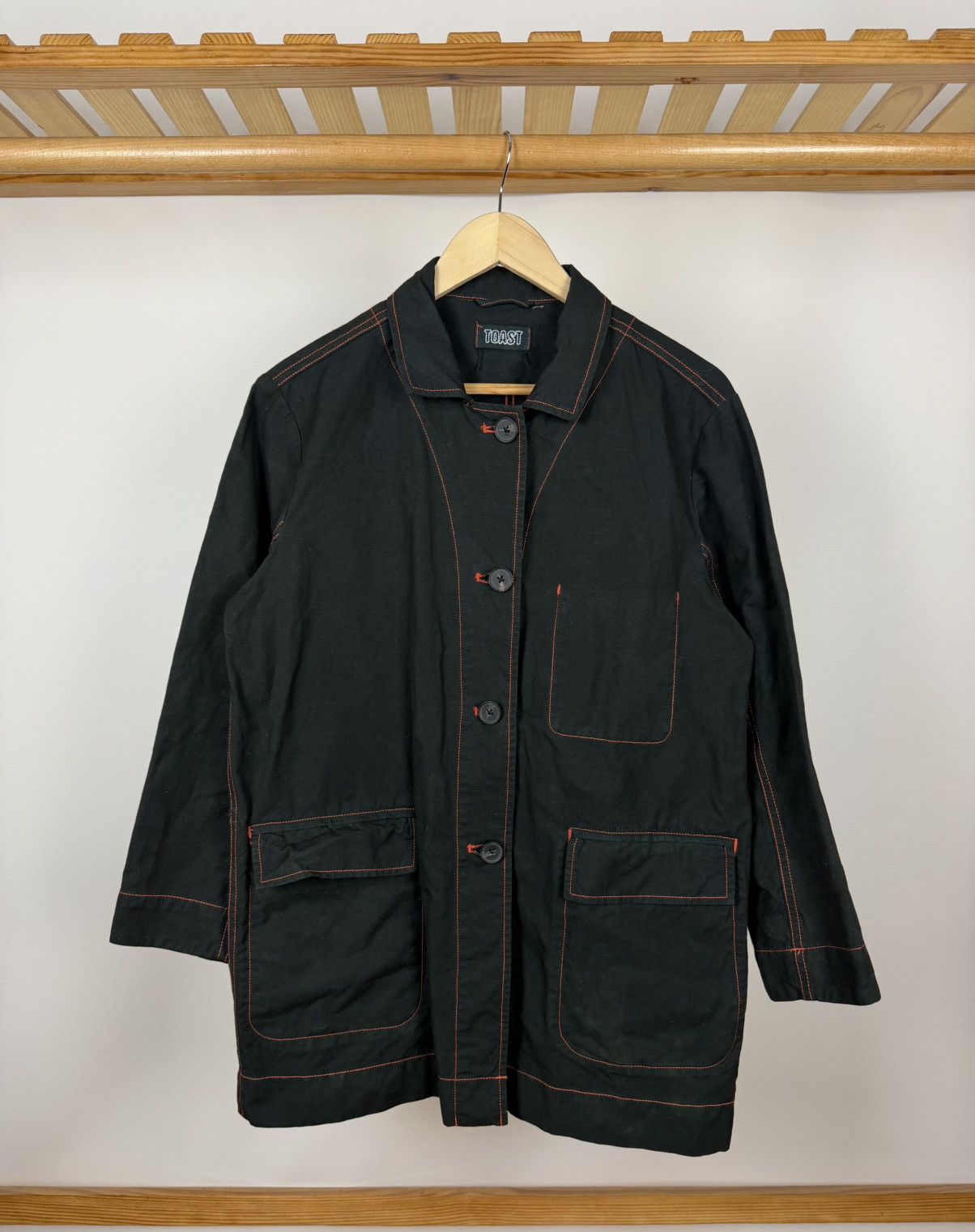 Other Toast Jacket Womens Black Cotton Lightweight Button Front Size M / US 6-8 / IT 42-44 - 1 Thumbnail