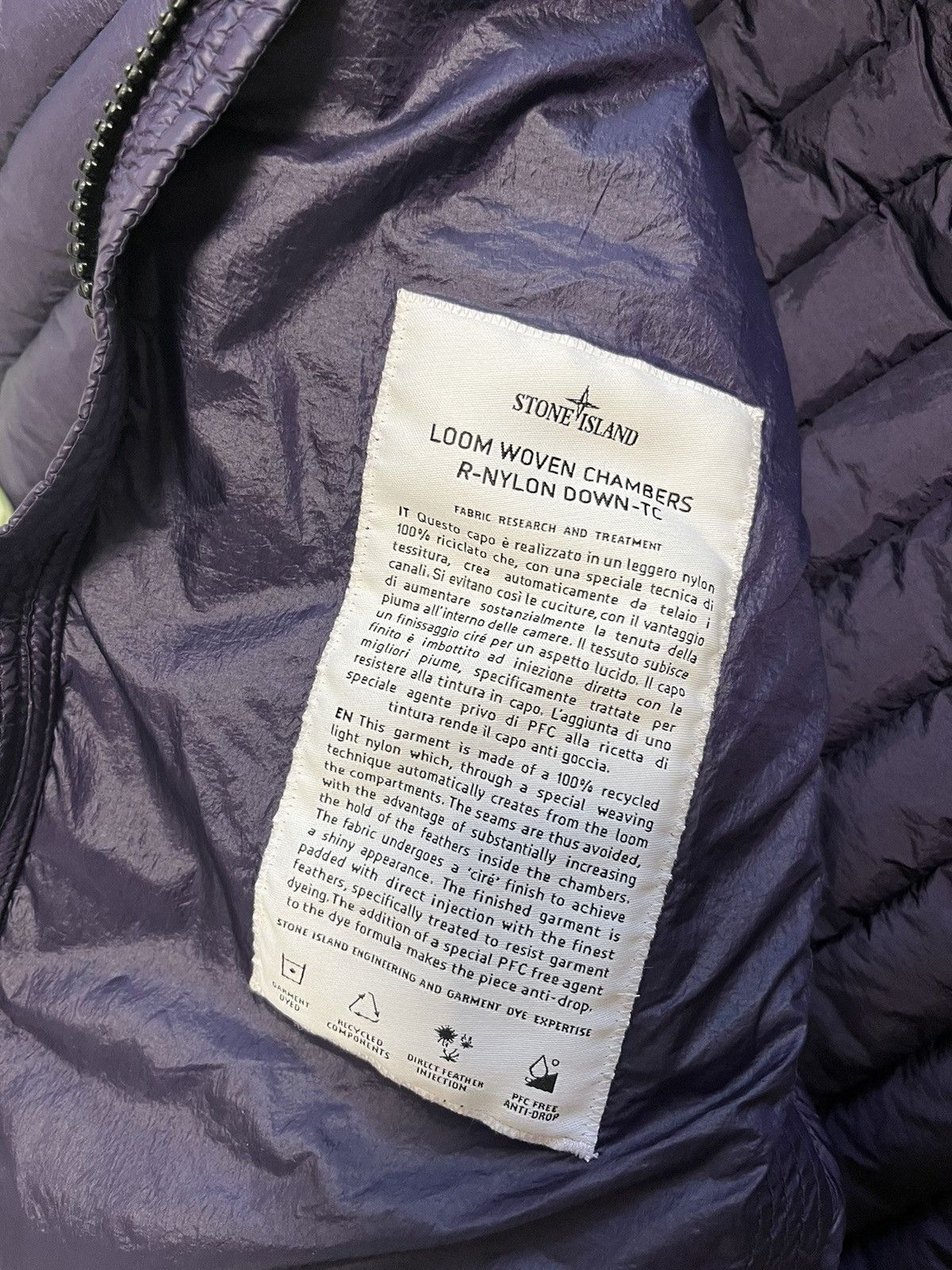 Stone Island Stone Island Loom Woven Chambers R-Nylon Down-TC down jacket Size US L / EU 52-54 / 3 - 6 Thumbnail