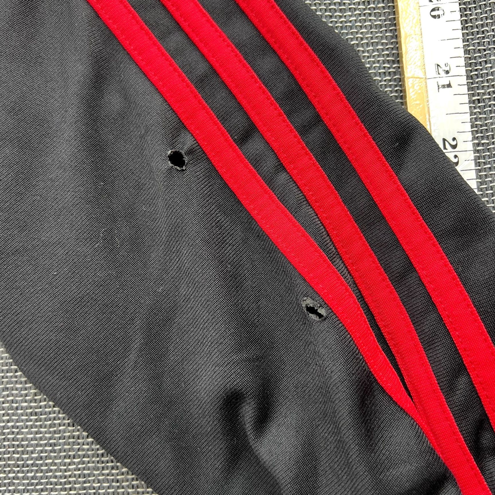Adidas adidas AC Milan 2008 2009 Track Football Jacket Medium Black Red Full Zip Jacket Mens M Size US M / EU 48-50 / 2 - 3 Thumbnail