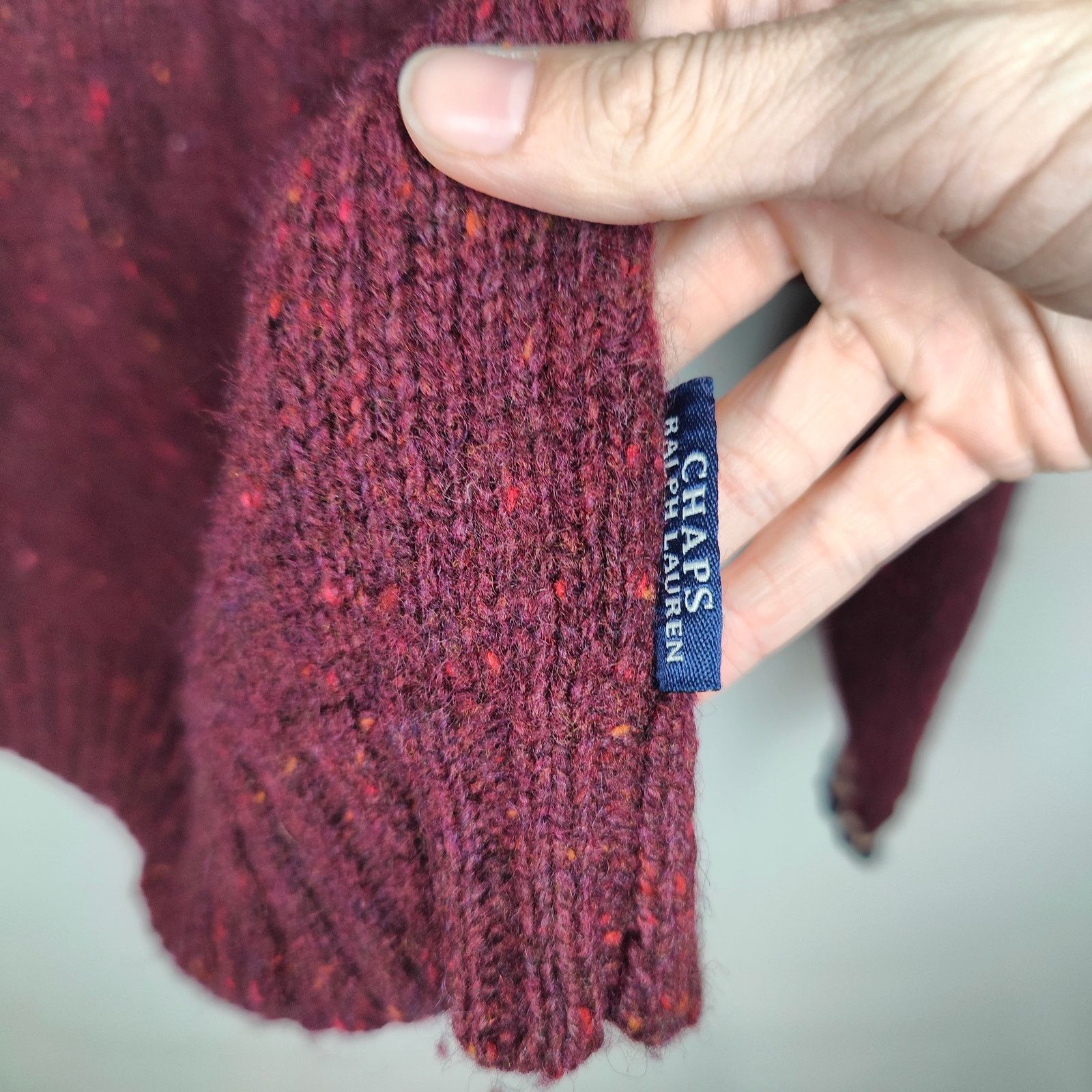 Chaps Ralph Lauren Vintage 90s Chaps Ralph Lauren Wool Sweater Mens Large Red Size US L / EU 52-54 / 3 - 5 Thumbnail