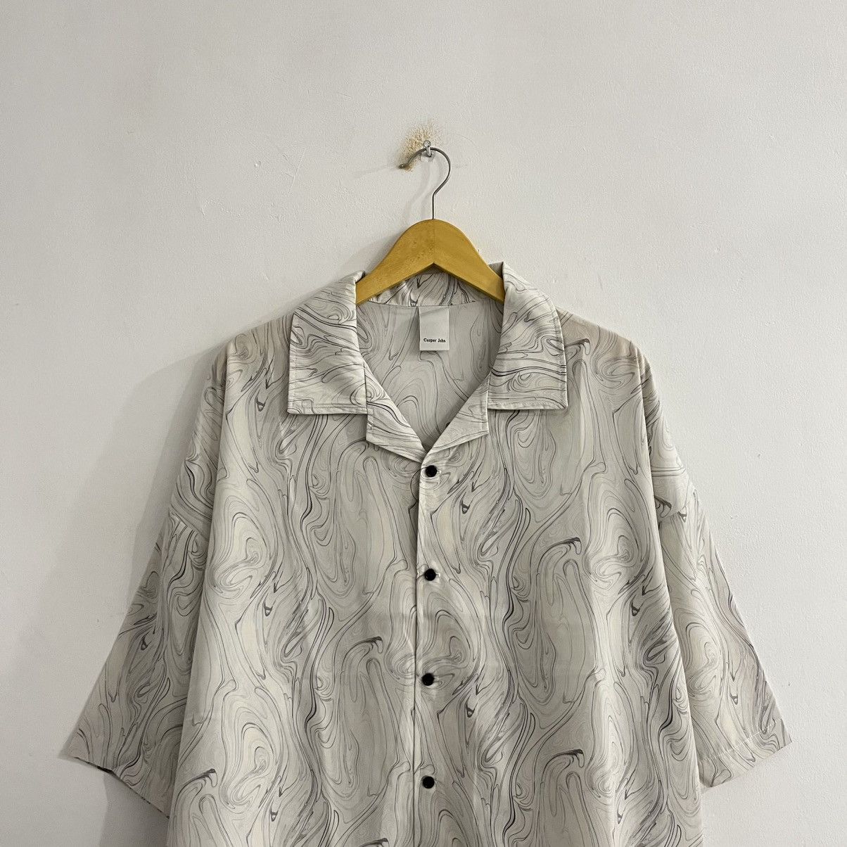Japanese Brand Casper John Pattern Oversized Shirt Size US L / EU 52-54 / 3 - 2 Thumbnail