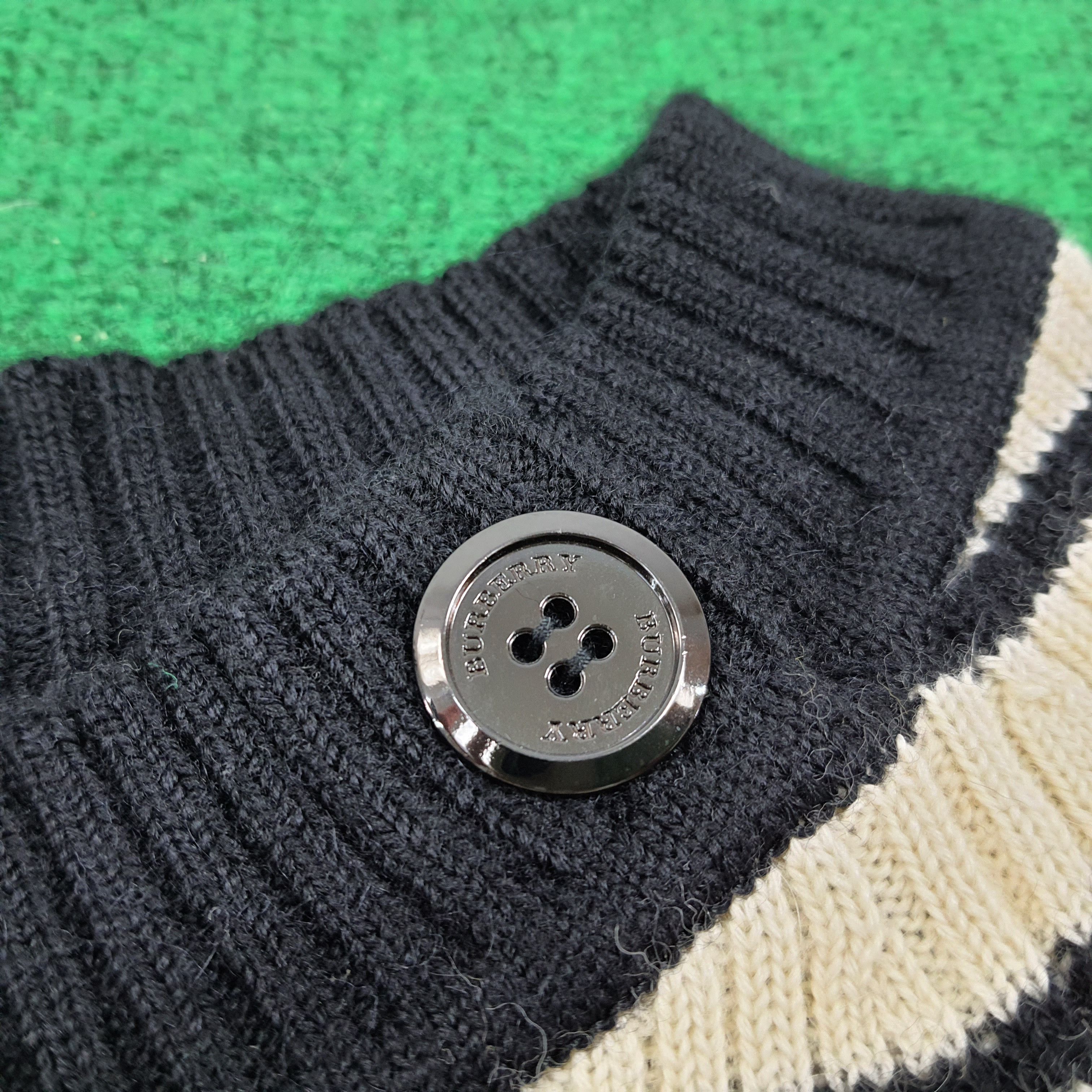 Burberry × Vintage Vintage Burberry Knitted Long Sleeve Winter Style Shirt Size XXS / US 00 / IT 34 - 4 Thumbnail