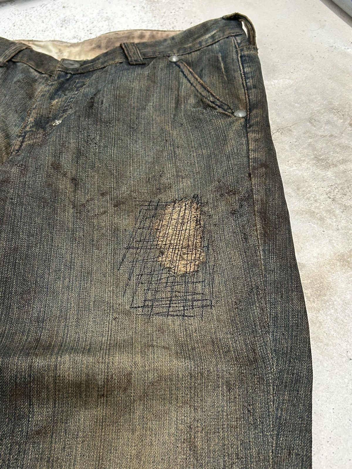 Hysteric Glamour Vintage R/H Baggy Flare Mud Washed Dirty Distressed Uruboro Size US 31 - 8 Thumbnail