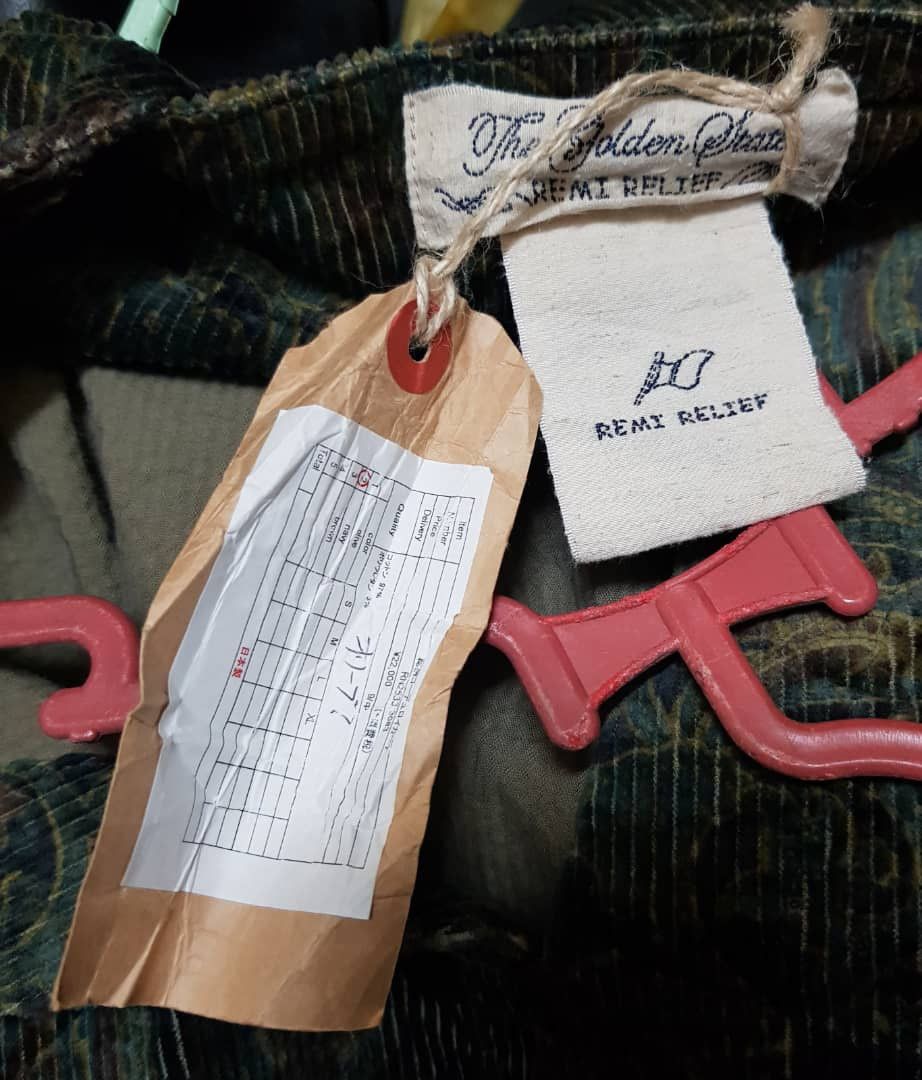 Remi Relief Remi Relief Paisley Corduroy VNeck Cardigan jpn fashion week Size US M / EU 48-50 / 2 - 10 Thumbnail