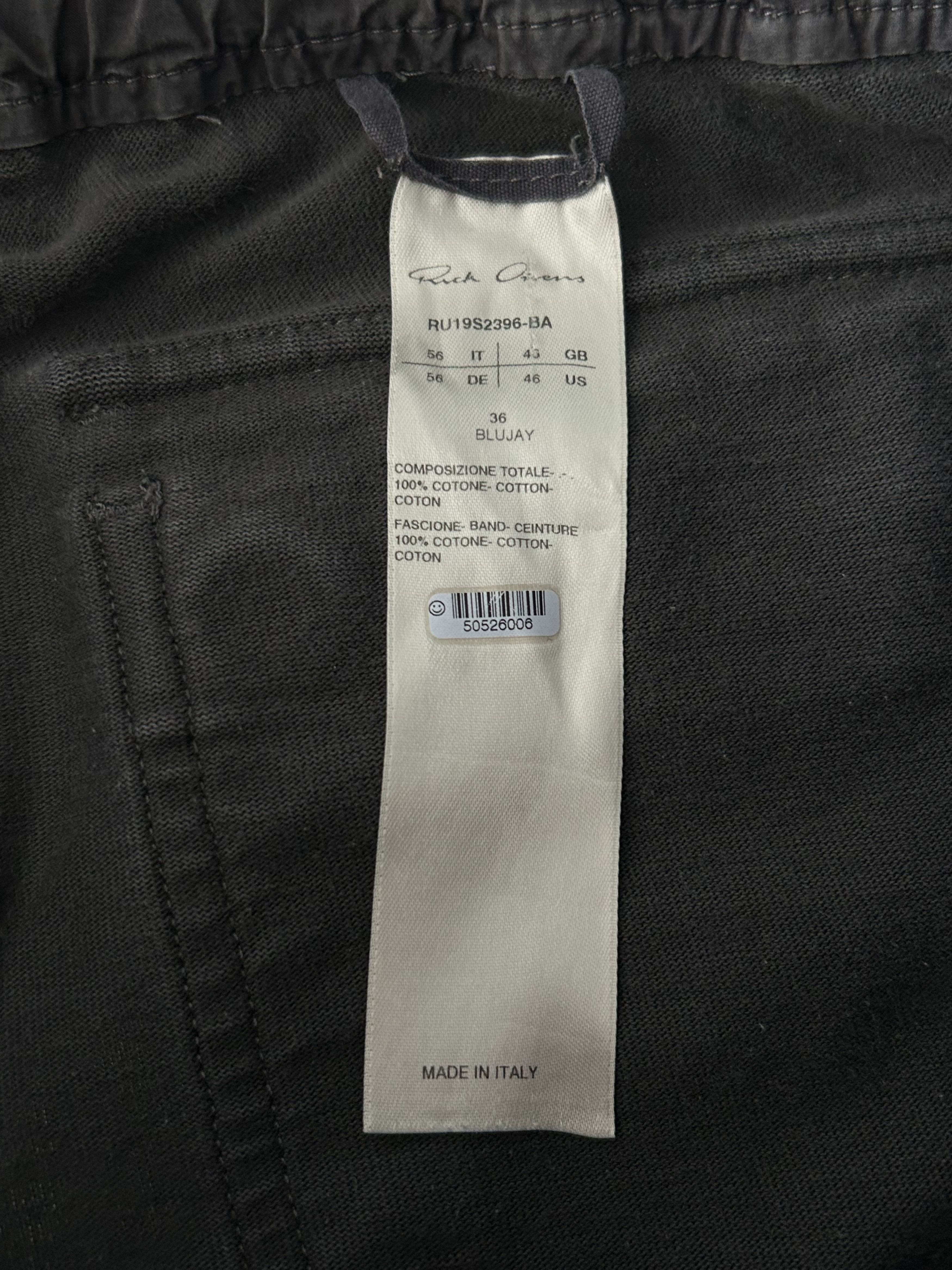 Rick Owens Rick Owens Black Cargo Jogger Pants Size US 38 / EU 54 - 3 Thumbnail
