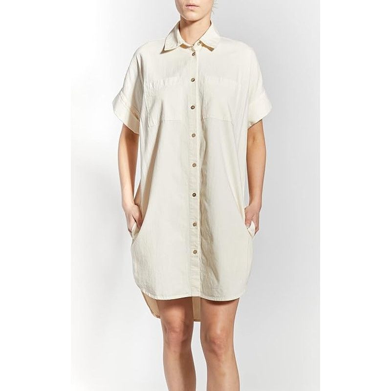 Other OAT New York Khaki Oversized Button Up Shirt Dress Small Size S / US 4 / IT 40 - 3 Thumbnail