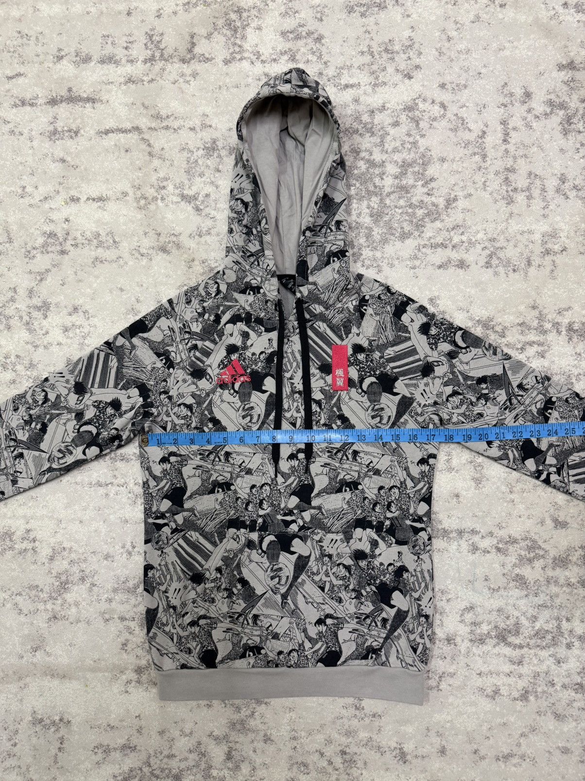 Adidas Adidas X Captain Tsubasa all-over print hoodie pink logo Size US XS / EU 42 / 0 - 19 Thumbnail