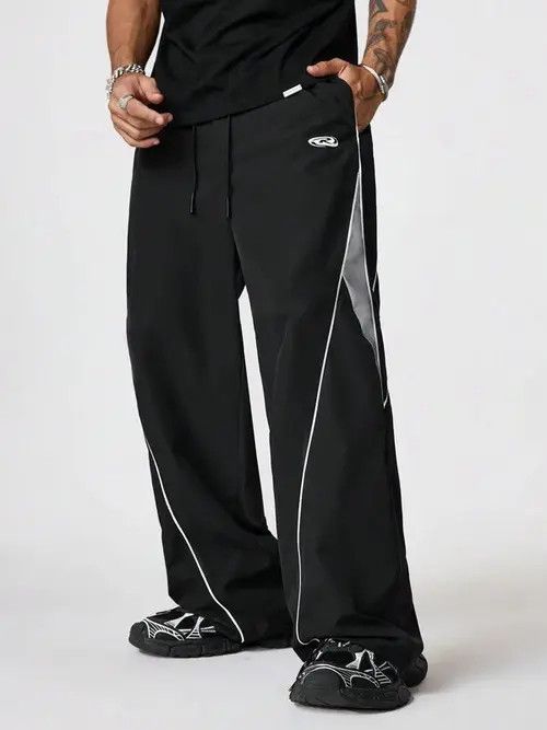Japanese Brand × Vintage Vintage RETRO loose wide sweatpants Size US 36 / EU 52 - 3 Thumbnail