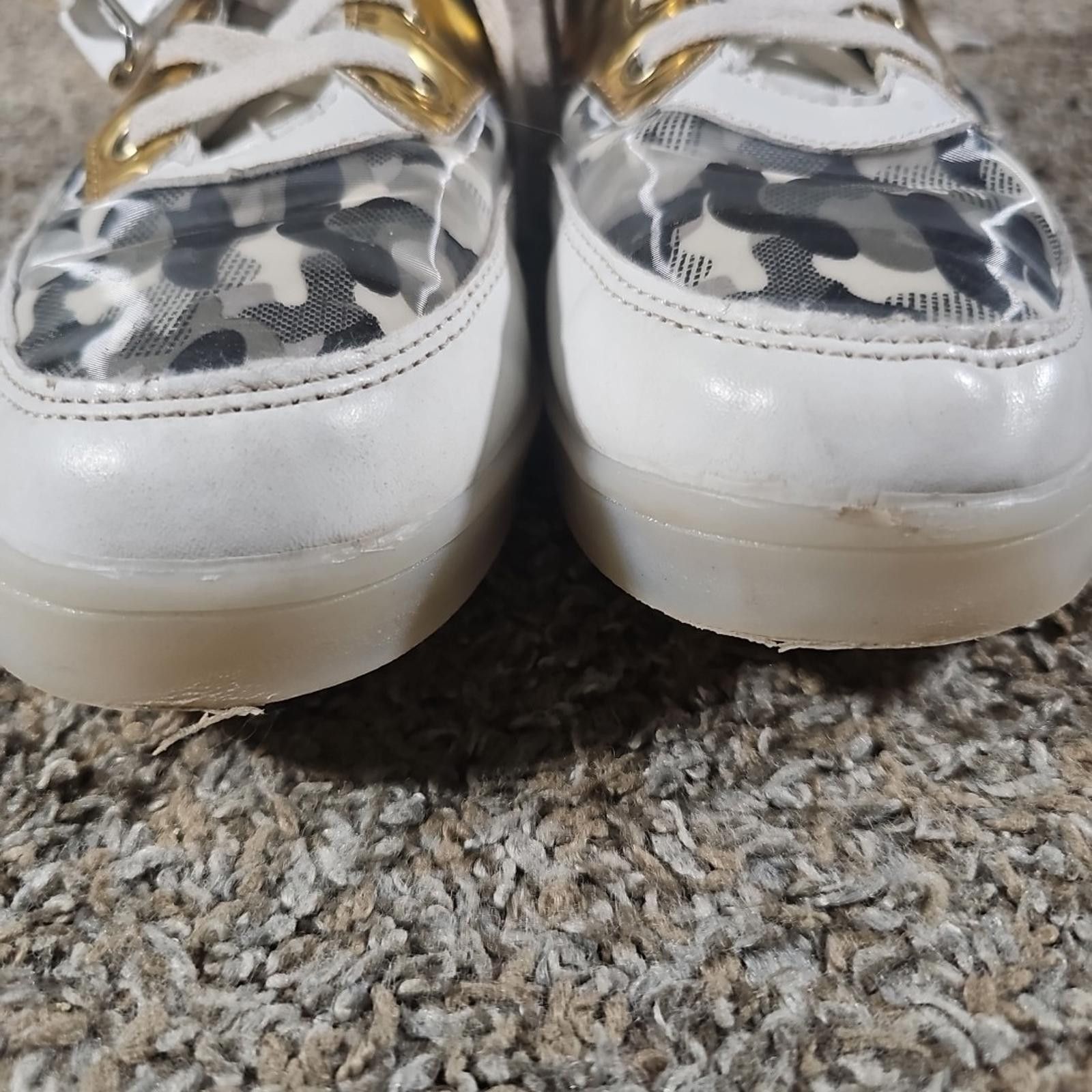 The Unbranded Brand gold white camo light up shoes Sz 39 LED Colors Strobe Size US 8.5 / EU 41-42 - 7 Thumbnail