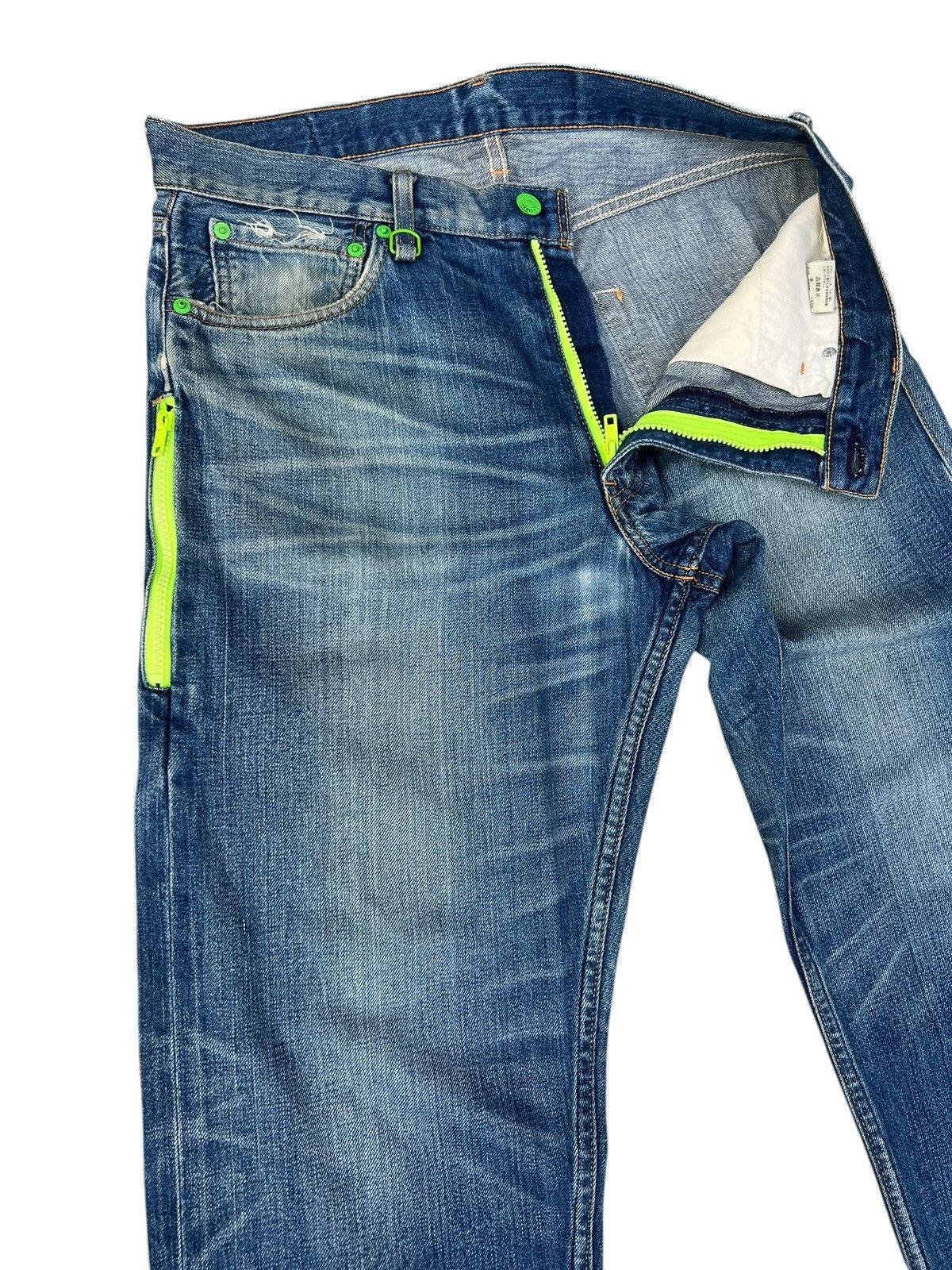Fragment Design × Levi's 2009 Levi’s X Fragment Distress Selvedge Denim Cropped Jeans Size US 32 / EU 48 - 6 Thumbnail