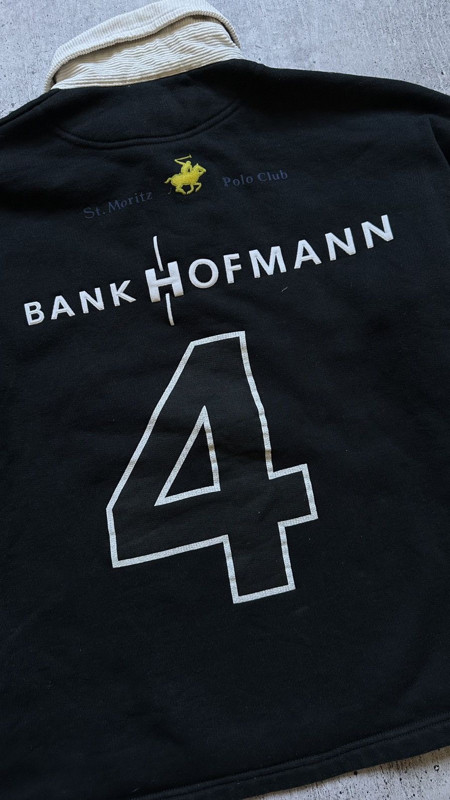Vintage Vintage St Moritz Bank Hofmann Polo Club Cropped T Shirt Size US XS / EU 42 / 0 - 20 Thumbnail
