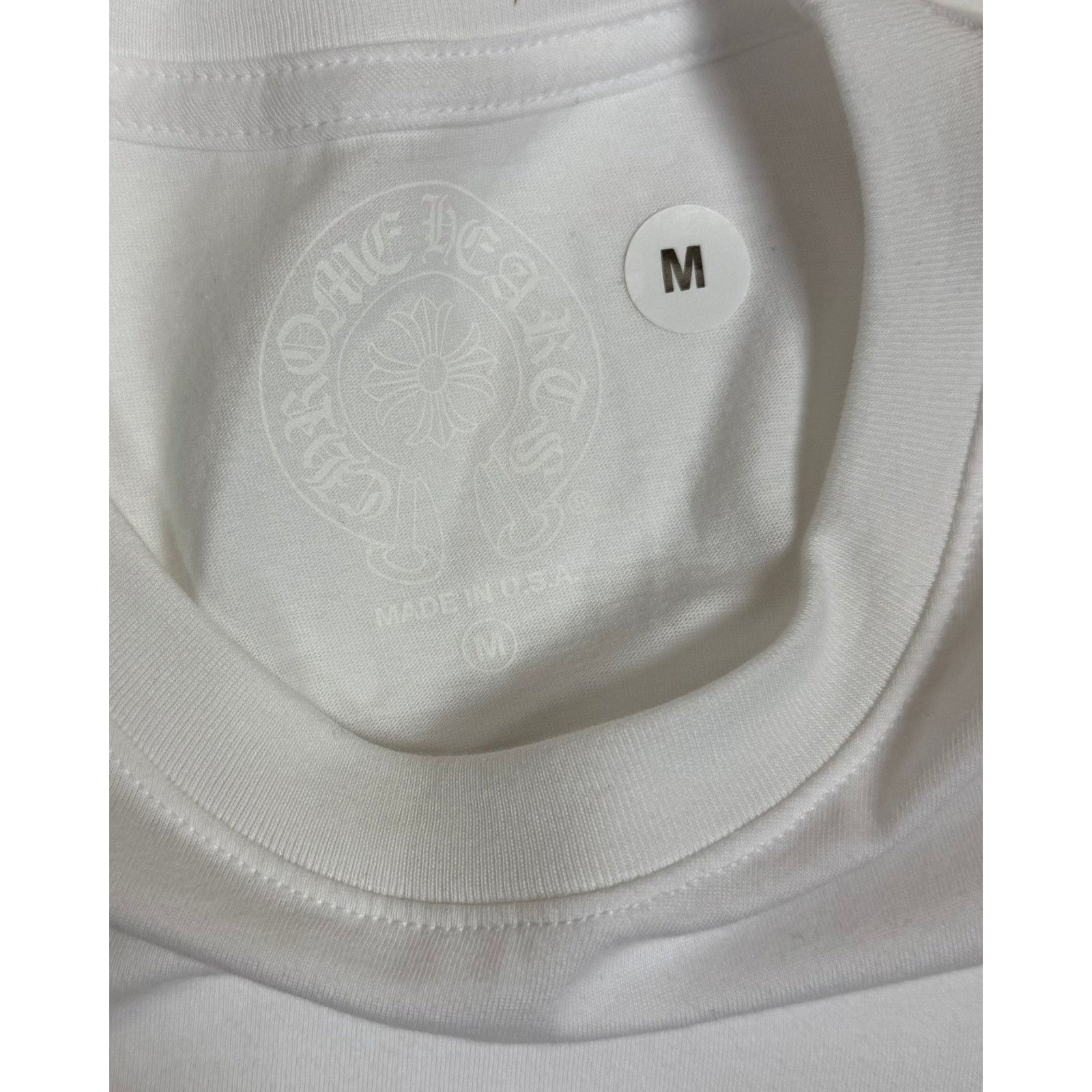 Chrome Hearts Chrome Hearts White Malibu Exclusive Logo Tee Size US M / EU 48-50 / 2 - 6 Thumbnail