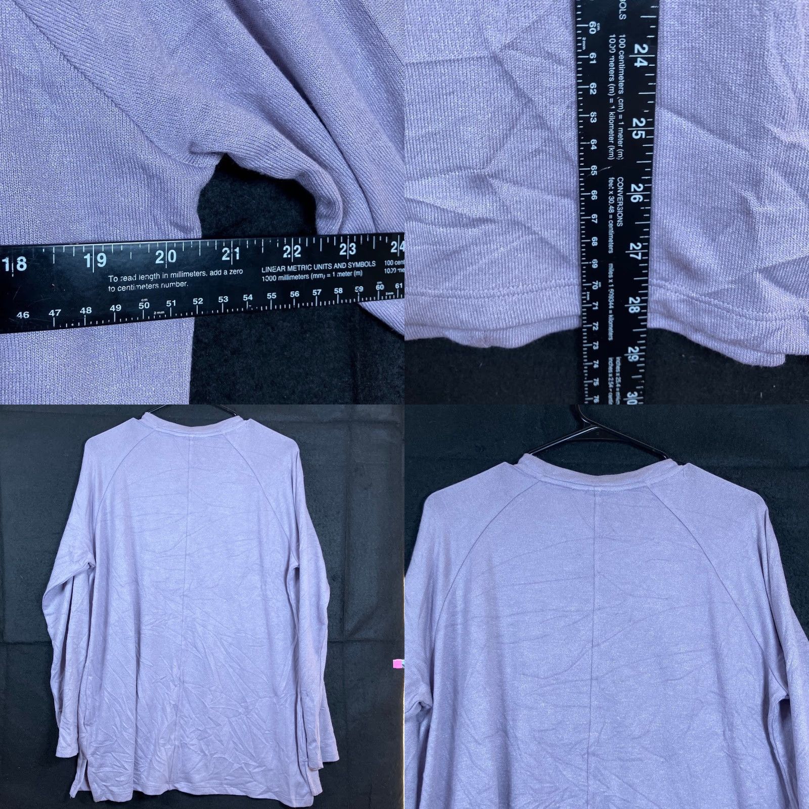 Banana Republic Banana Republic Womens Sweater Violet V Neck Long Sleeve Tunic Stretch Large Size L / US 10 / IT 46 - 8 Thumbnail