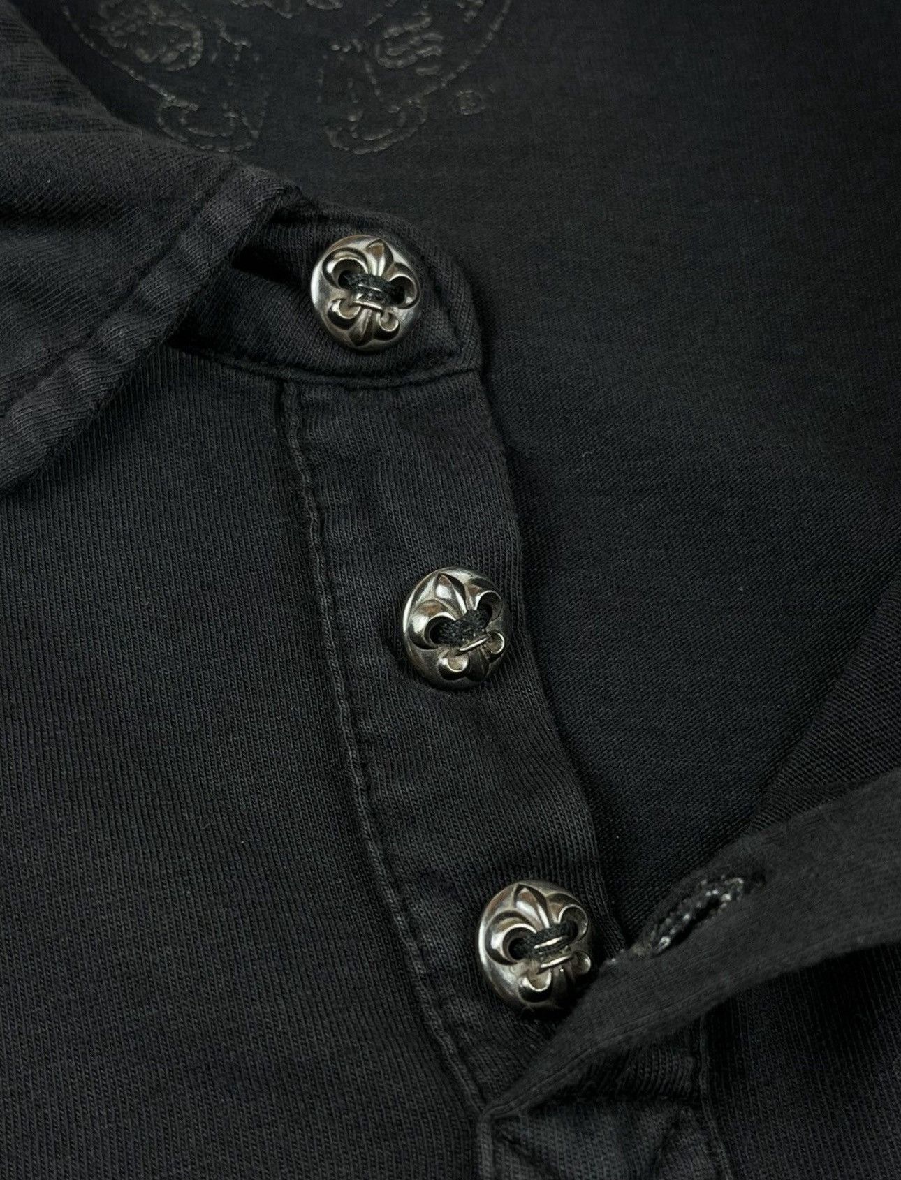 Chrome Hearts Chrome Hearts Silver Button Polo Shirt Size US M / EU 48-50 / 2 - 6 Thumbnail