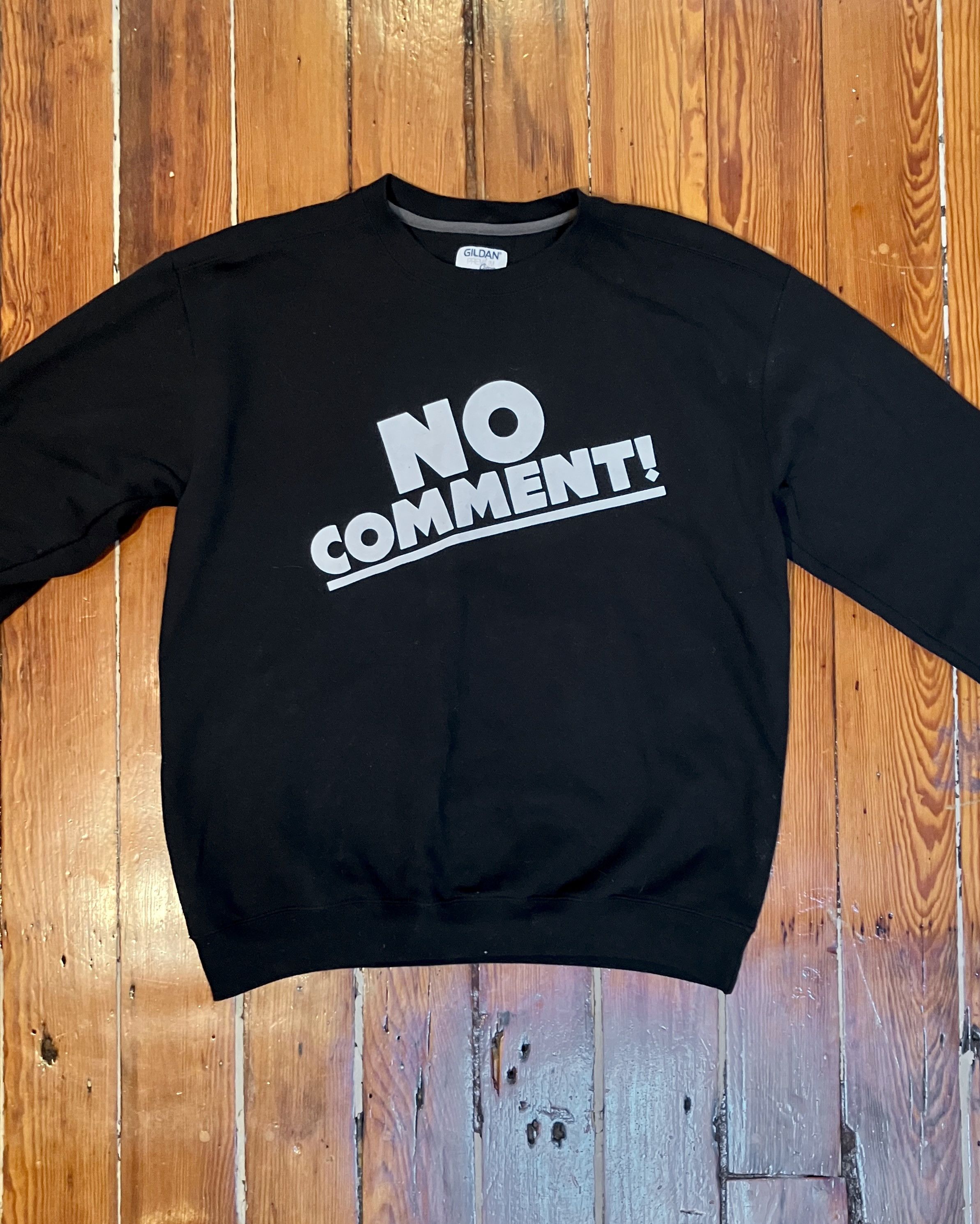Gildan RARE Tonya Harding "No Comment" Sweatshirt Size US L / EU 52-54 / 3 - 1 Thumbnail