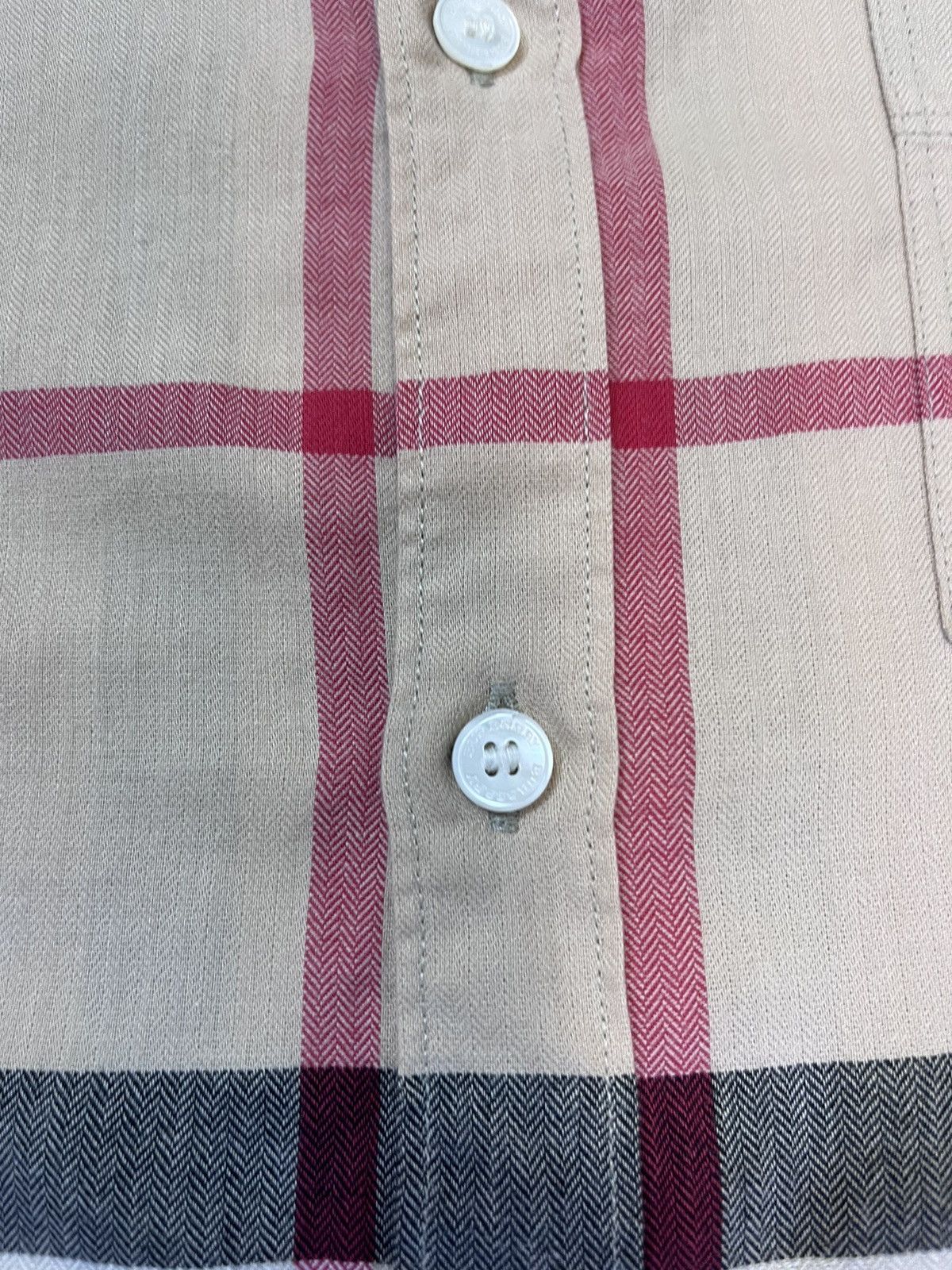 Burberry Burberry Brit Mens Nova Check Beige Shirt S Long Sleeve Size US S / EU 44-46 / 1 - 6 Thumbnail