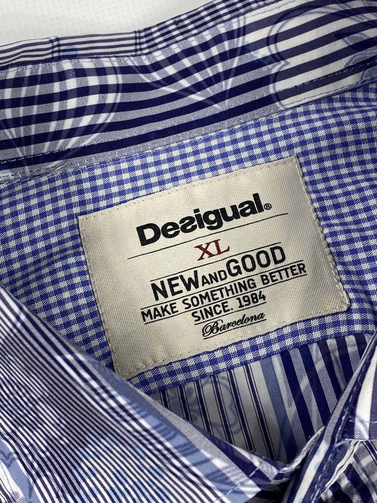 Desigual 🔥LASTDROP🔥 Desigual Striped Flowers Etro Design Style Shirt Size US XL / EU 56 / 4 - 11 Thumbnail