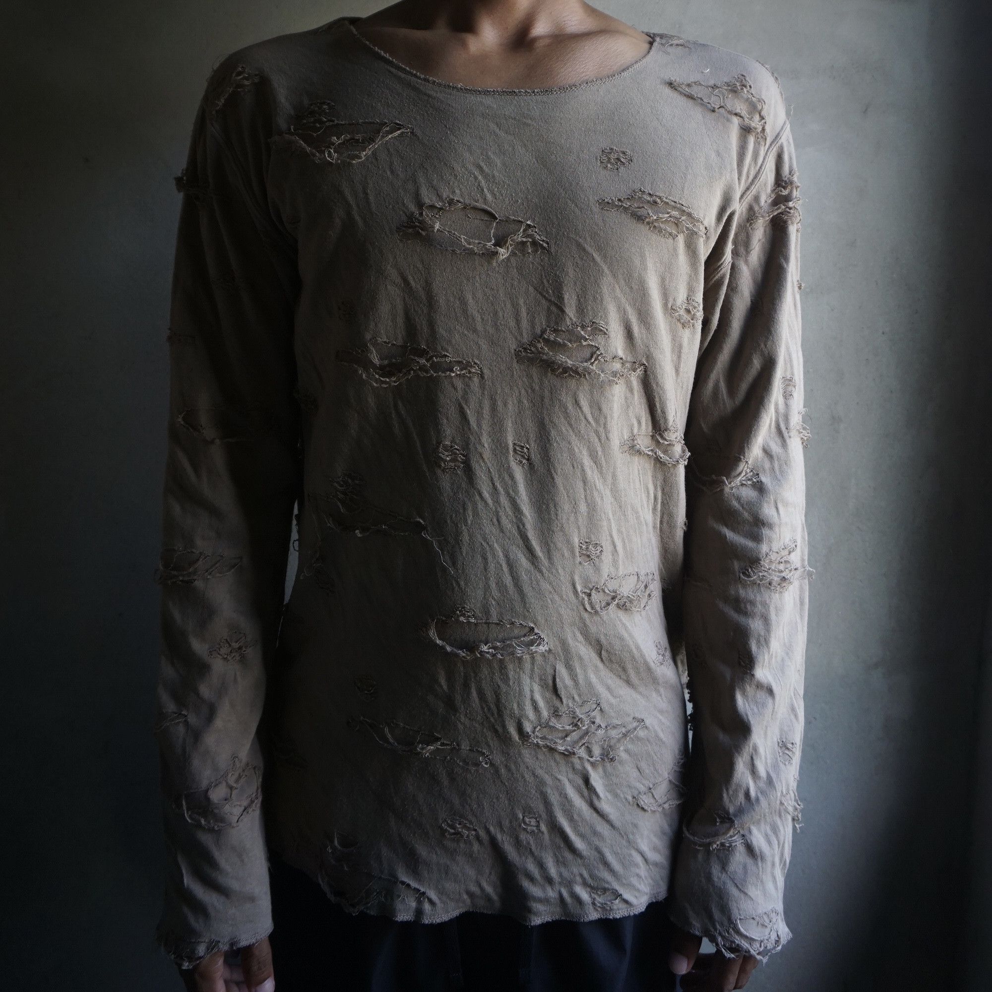 Beams Plus Beams distressed longsleeve Size US M / EU 48-50 / 2 - 1 Thumbnail