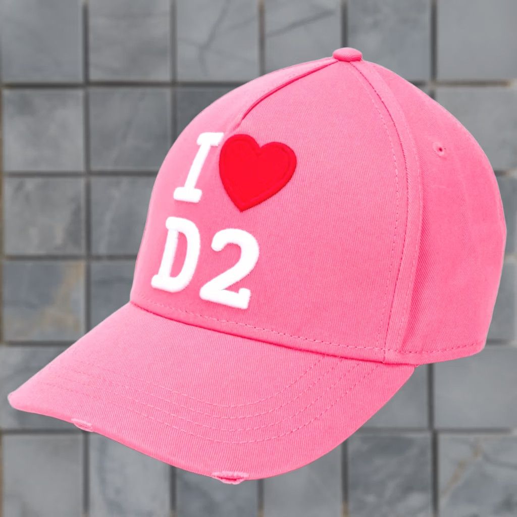 Dsquared2 Dsquared2 Iconic I Love D2 Logo Baseball Cap Hat New Size ONE SIZE - 1 Thumbnail