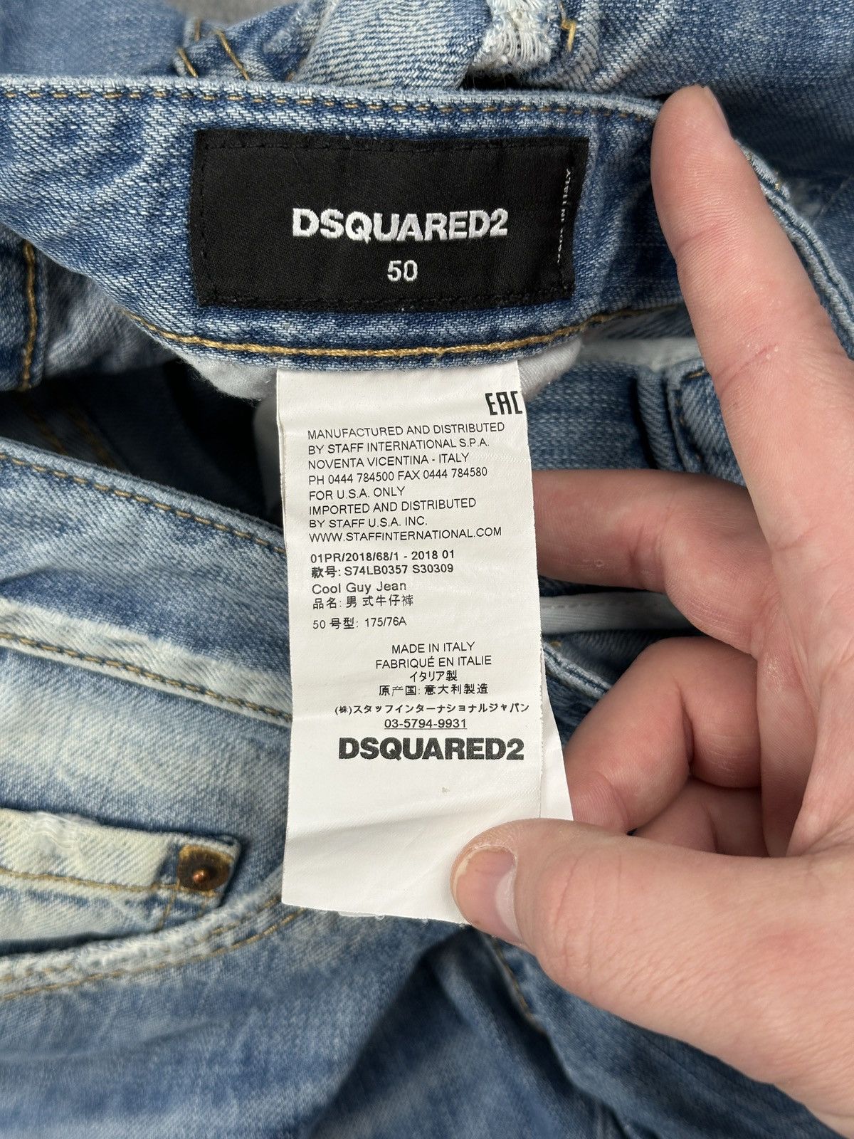 Dsquared2 Dsquared2 Cool Guy Distressed Plaid Patch Jeans Archive Y2K Size US 34 / EU 50 - 12 Thumbnail