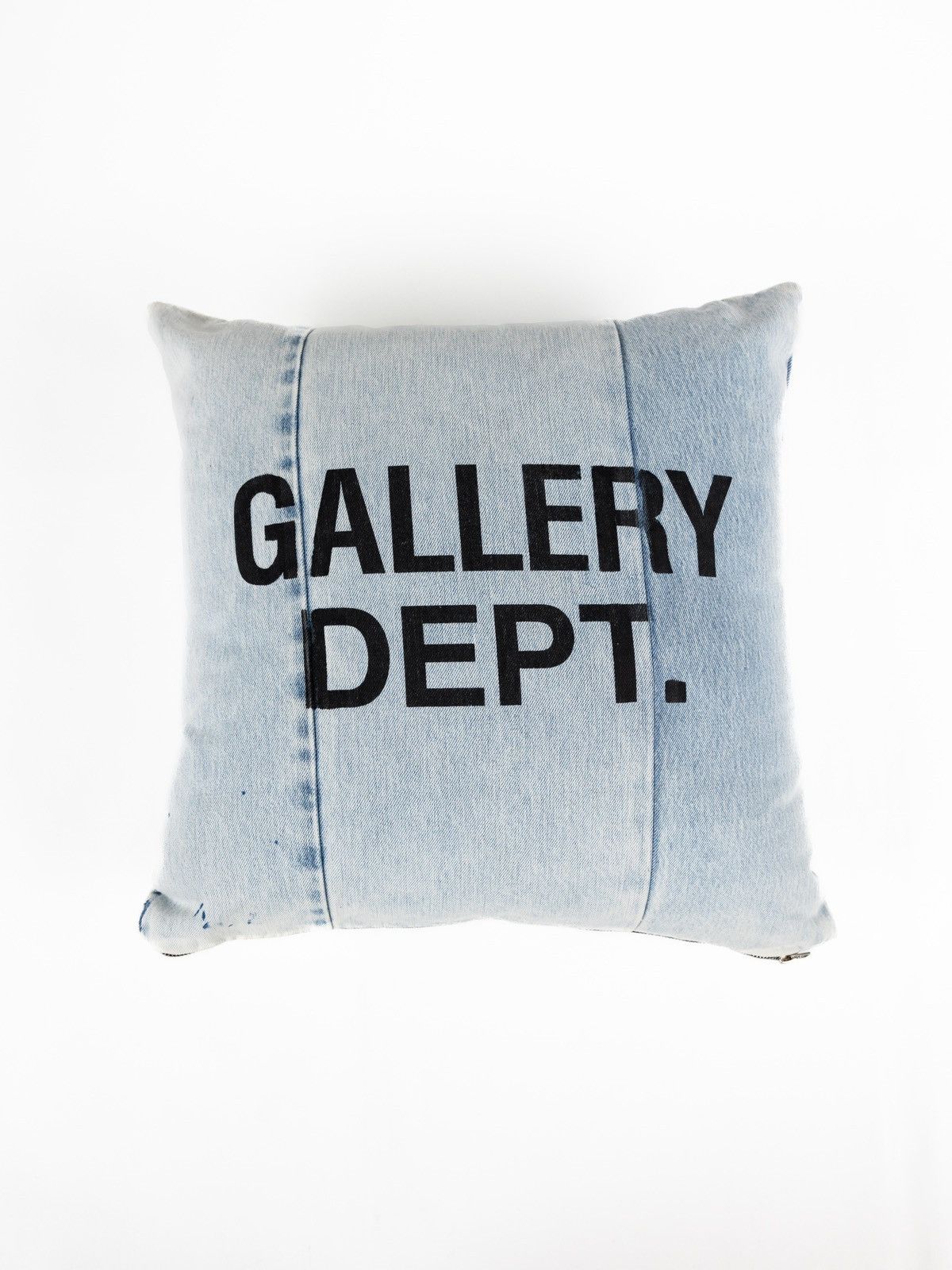 image of Gallery Dept. Logo Denim Pillow in Blue, Men's
