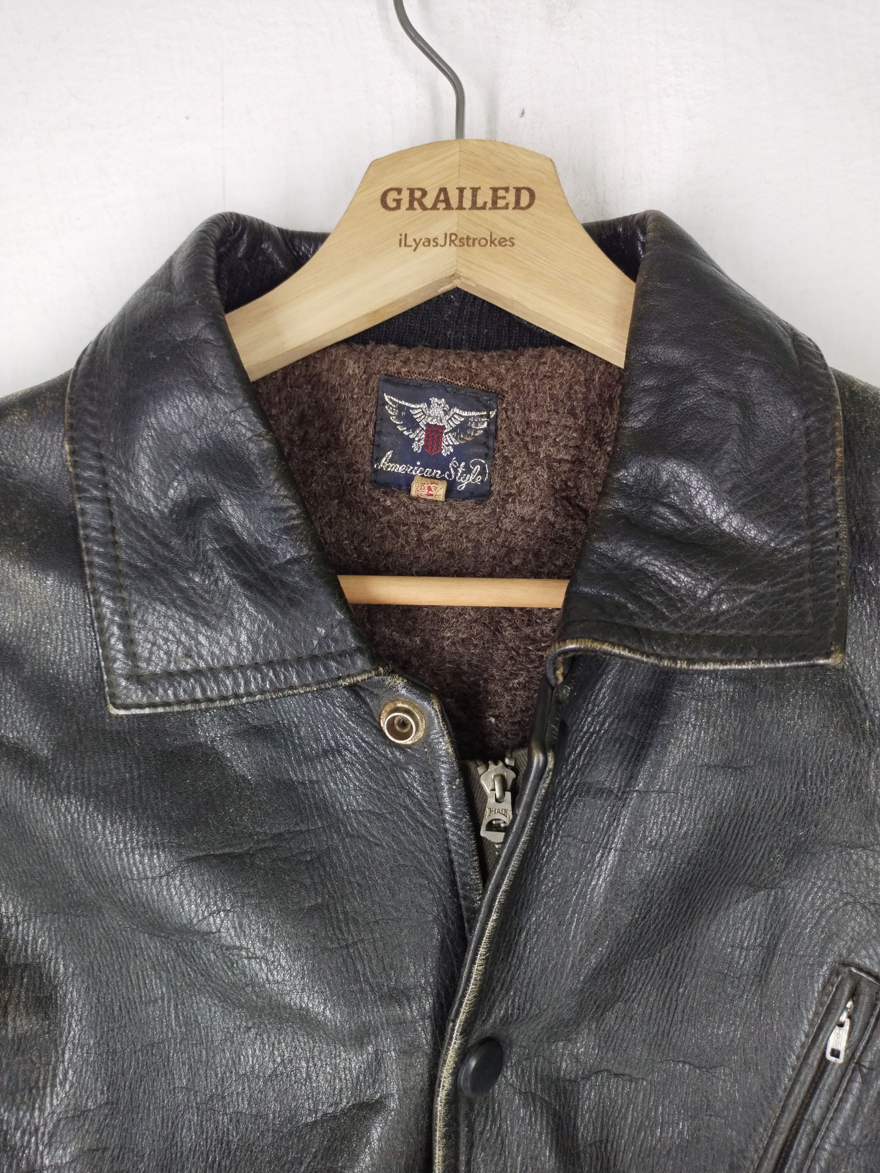 Vintage Vintage American Classic Leather Racing Jacket Size US M / EU 48-50 / 2 - 7 Thumbnail